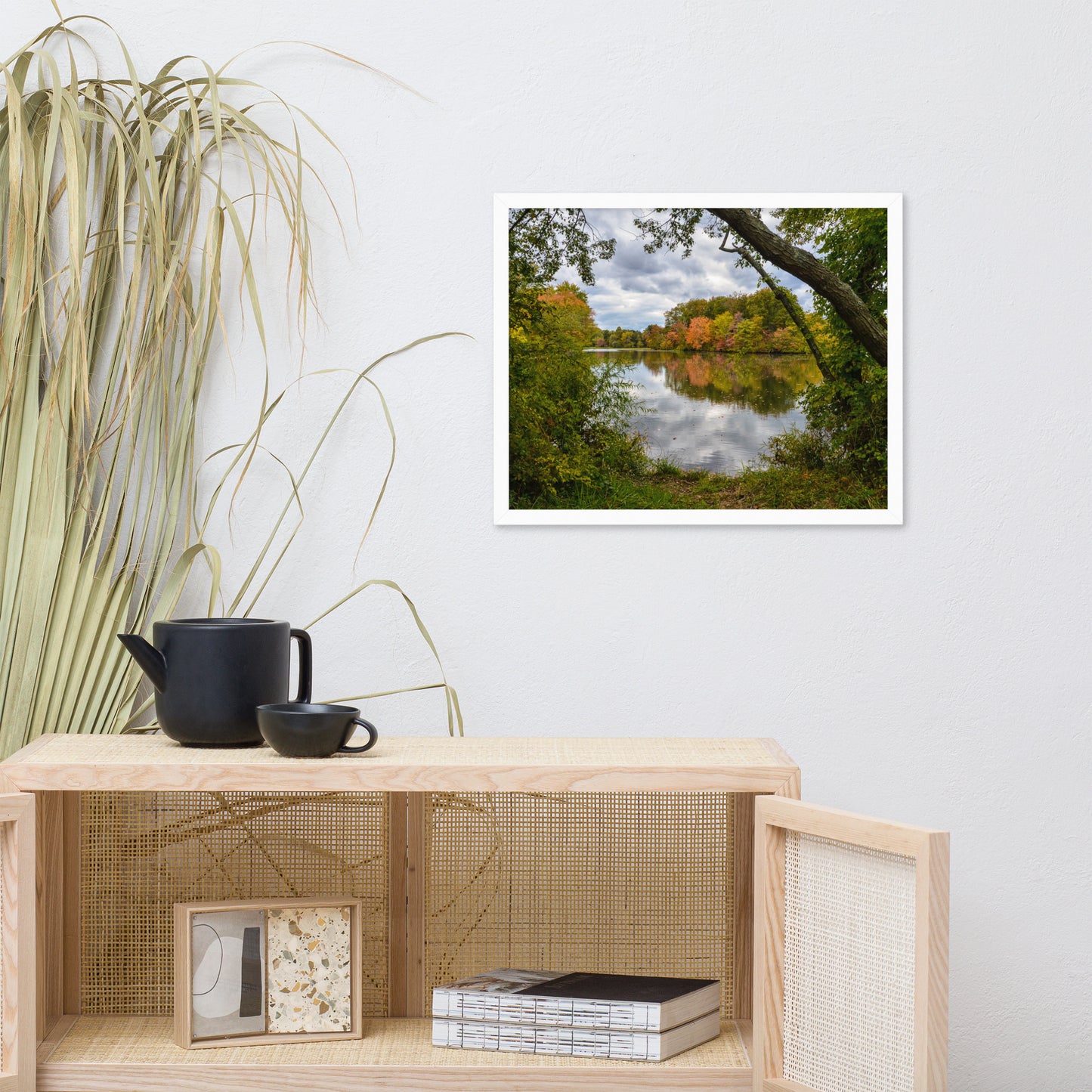 Lost In Autumn Color Landscape Framed Photo Paper Wall Art Prints