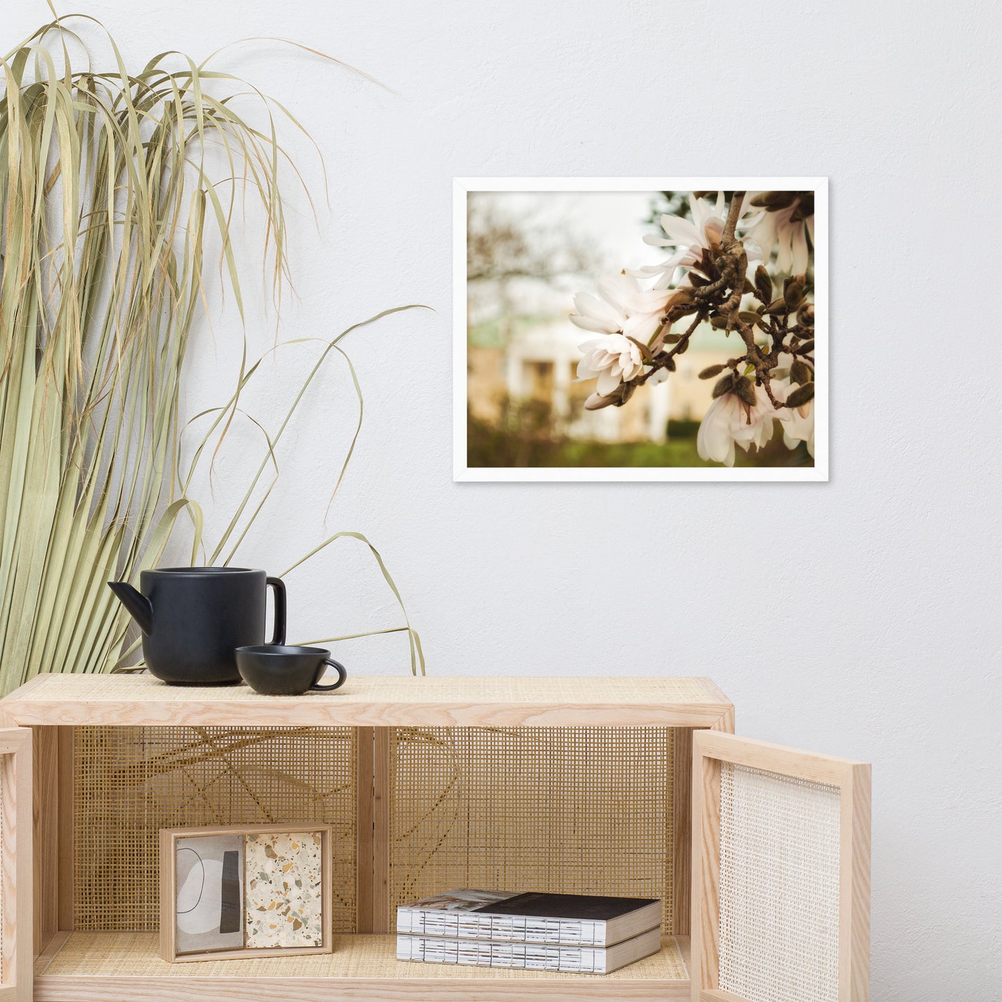 Bellevue Mansion Floral Nature Photo Framed Wall Art Print