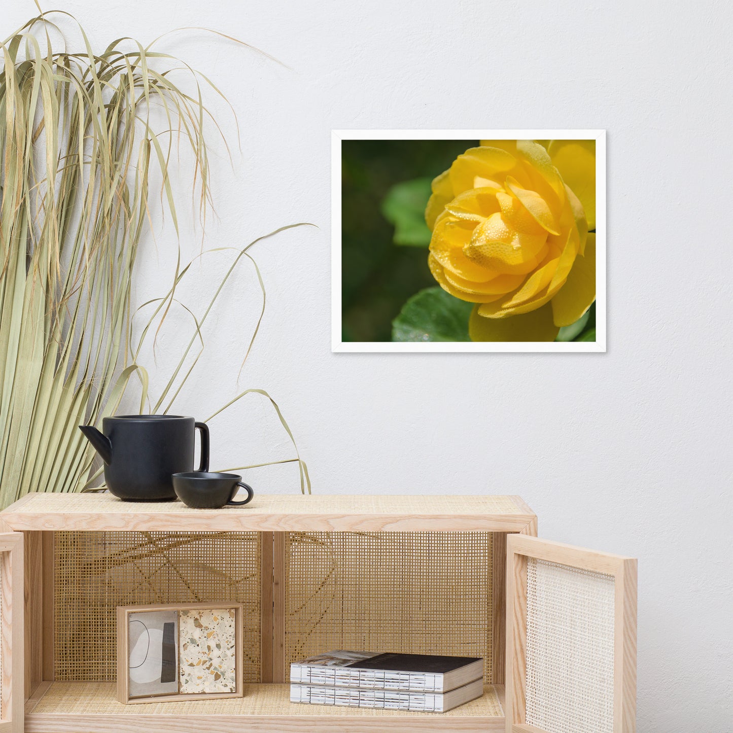 Friendship Rose Floral Nature Photo Framed Wall Art Print