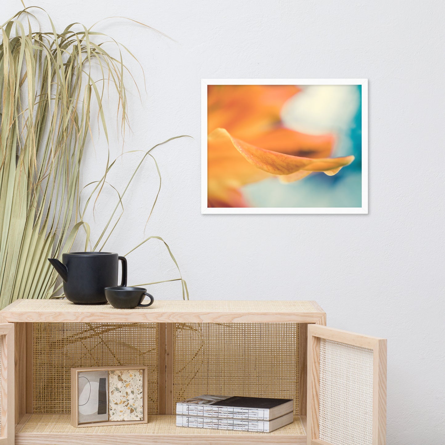 Serene Petals of Life Floral Nature Photo Framed Wall Art Print