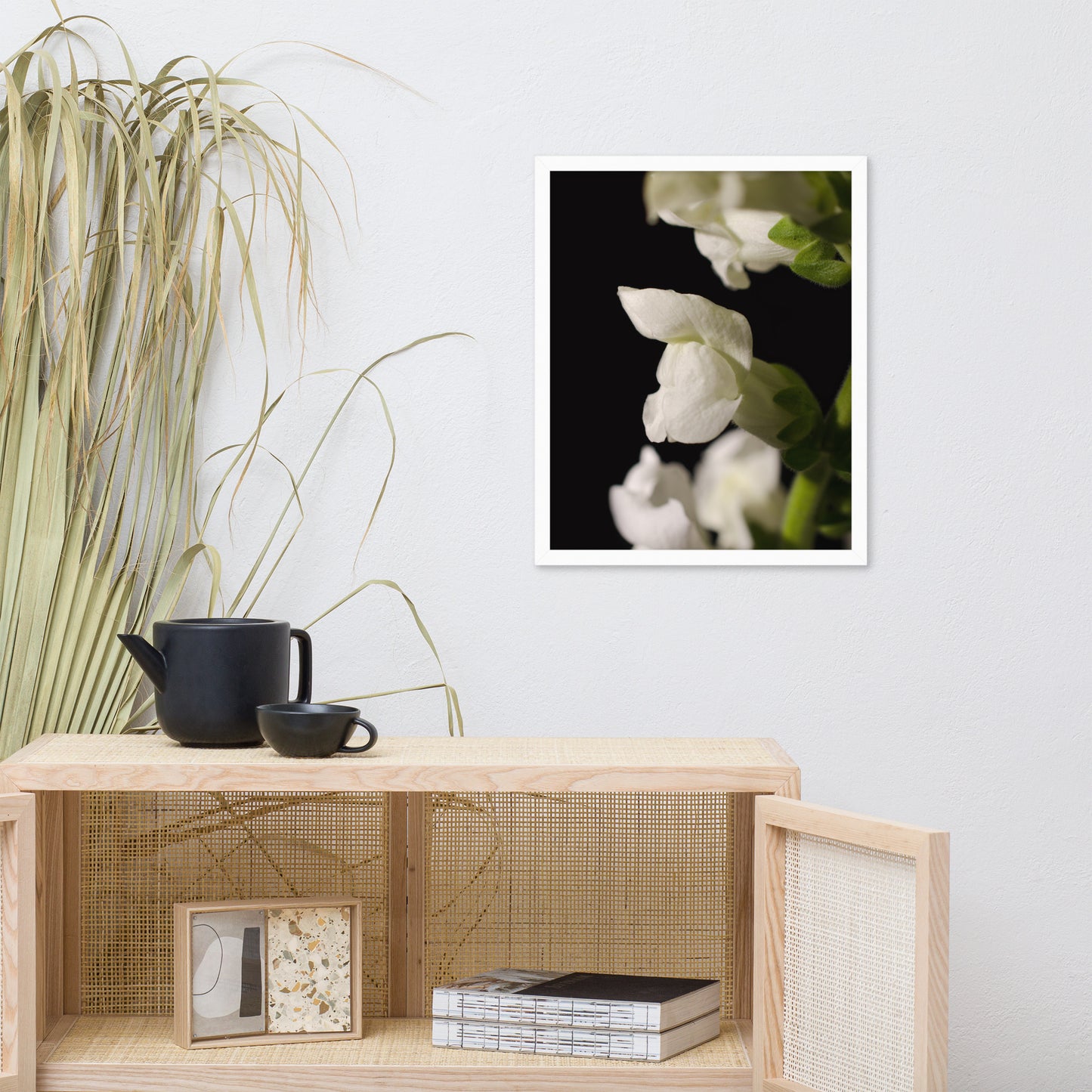 Single Snapdragon Bloom Floral Nature Photo Framed Wall Art Print