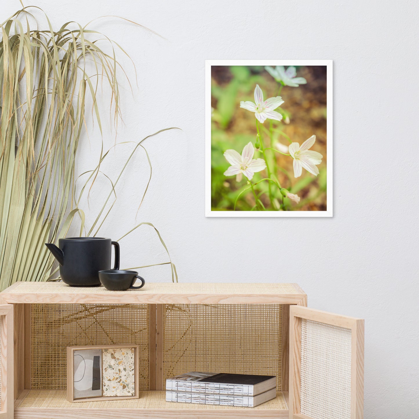 Tranquil Carolina Spring Beauty Floral Nature Photo Framed Wall Art Print