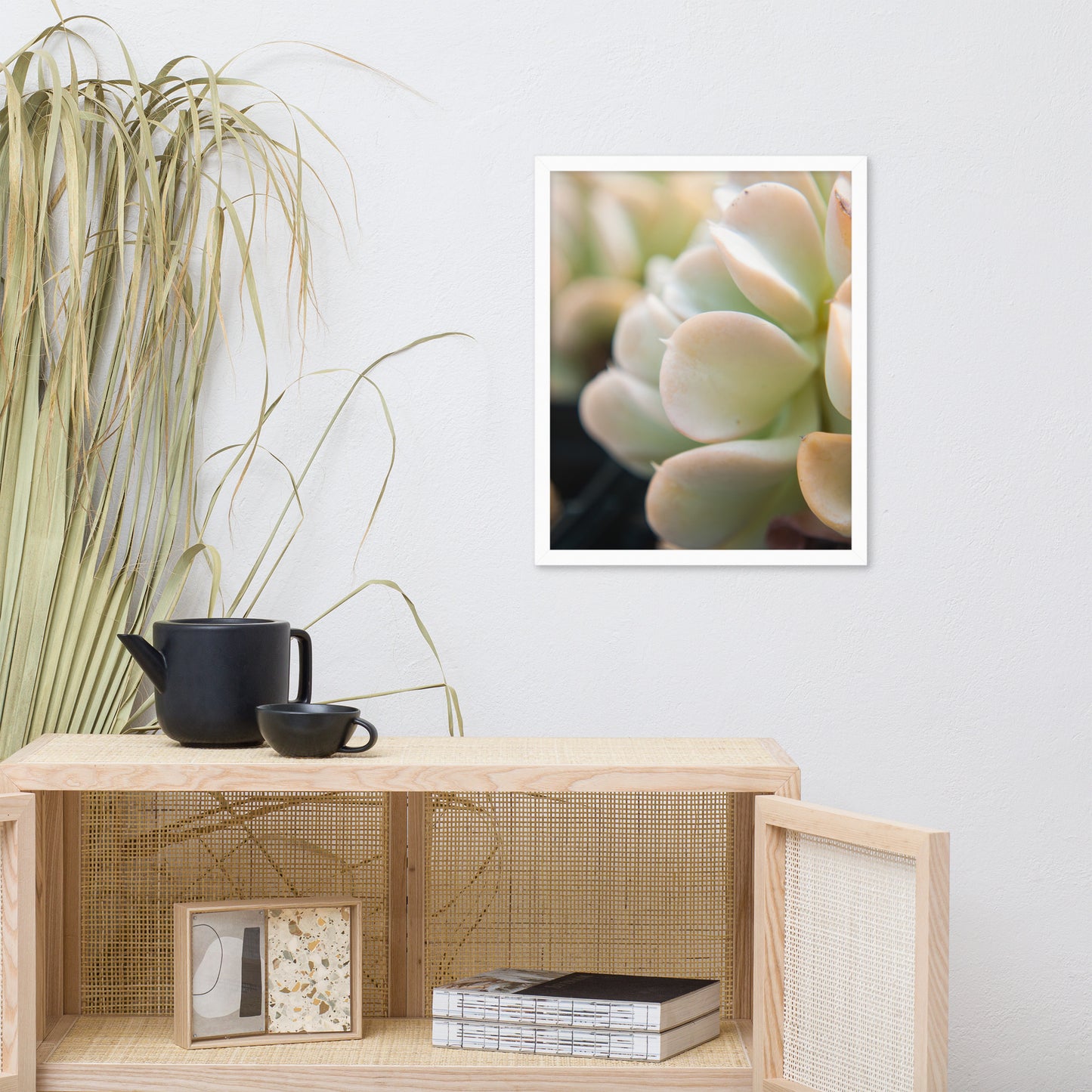 Succulent 4 Botanical Nature Photo Framed Wall Art Print