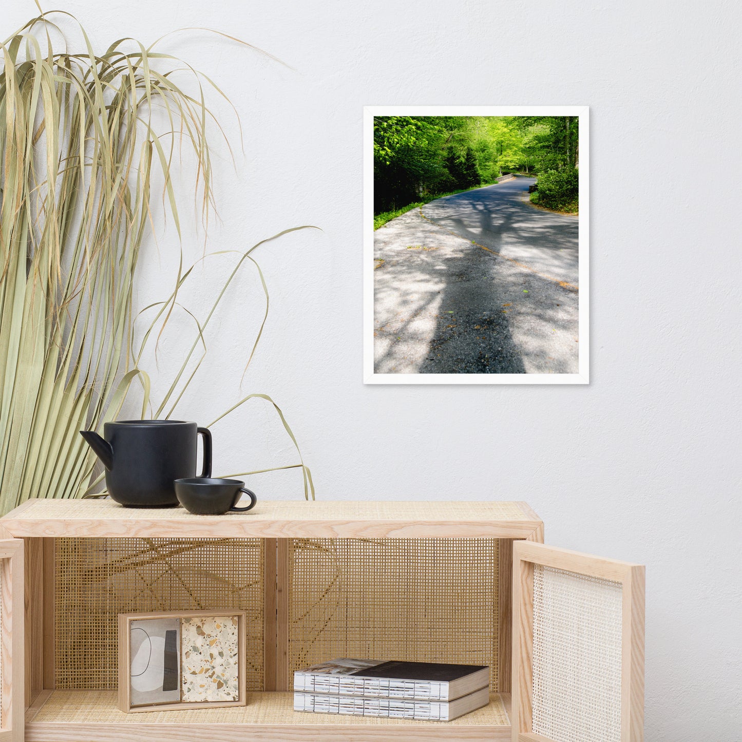 Summer Shadows Botanical Nature Photo Framed Wall Art Print