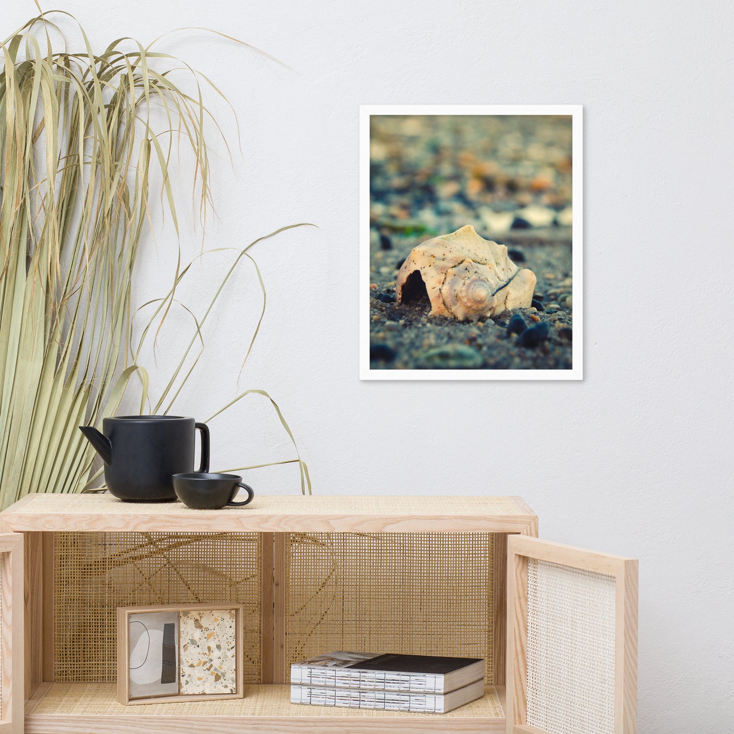 Shell at Bowers 2 Coastal Nature Photo Framed Wall Art Print