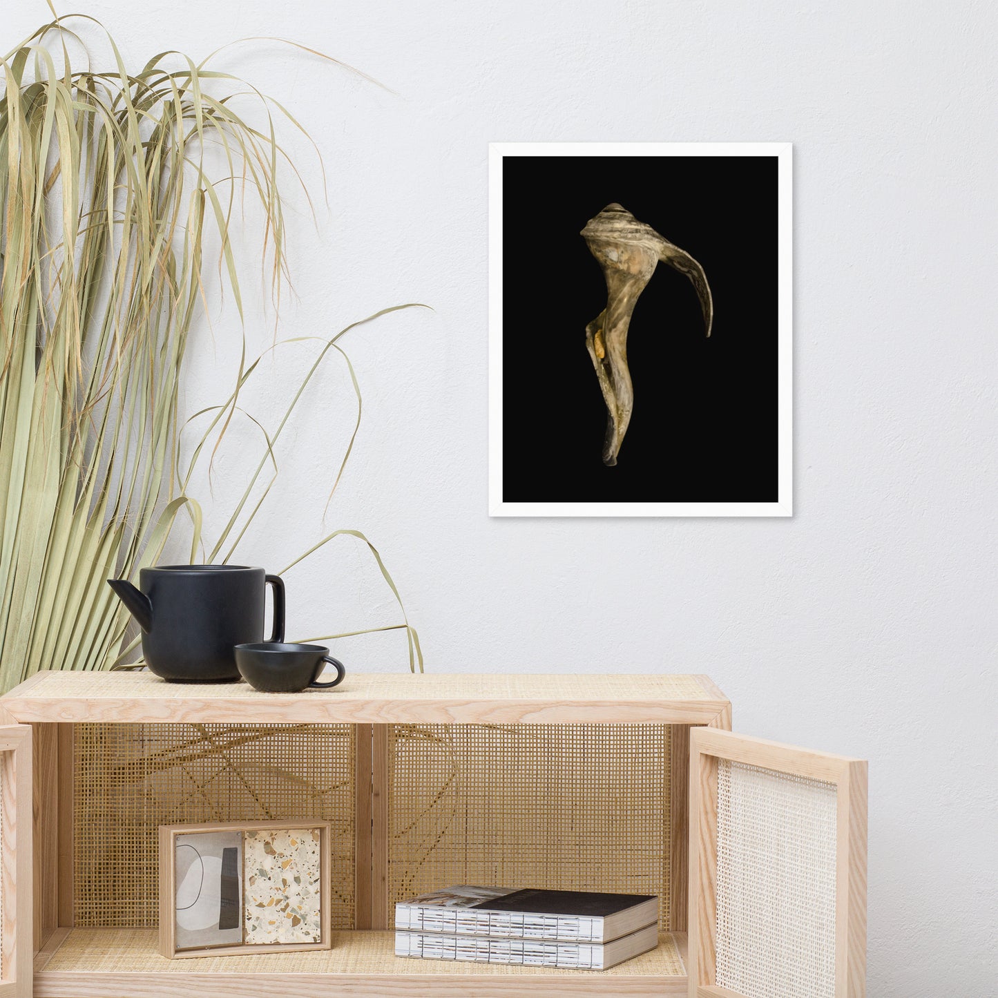 State of Erosion Image 4 Whelk Shell Coastal Nature Photo Framed Wall Art Print