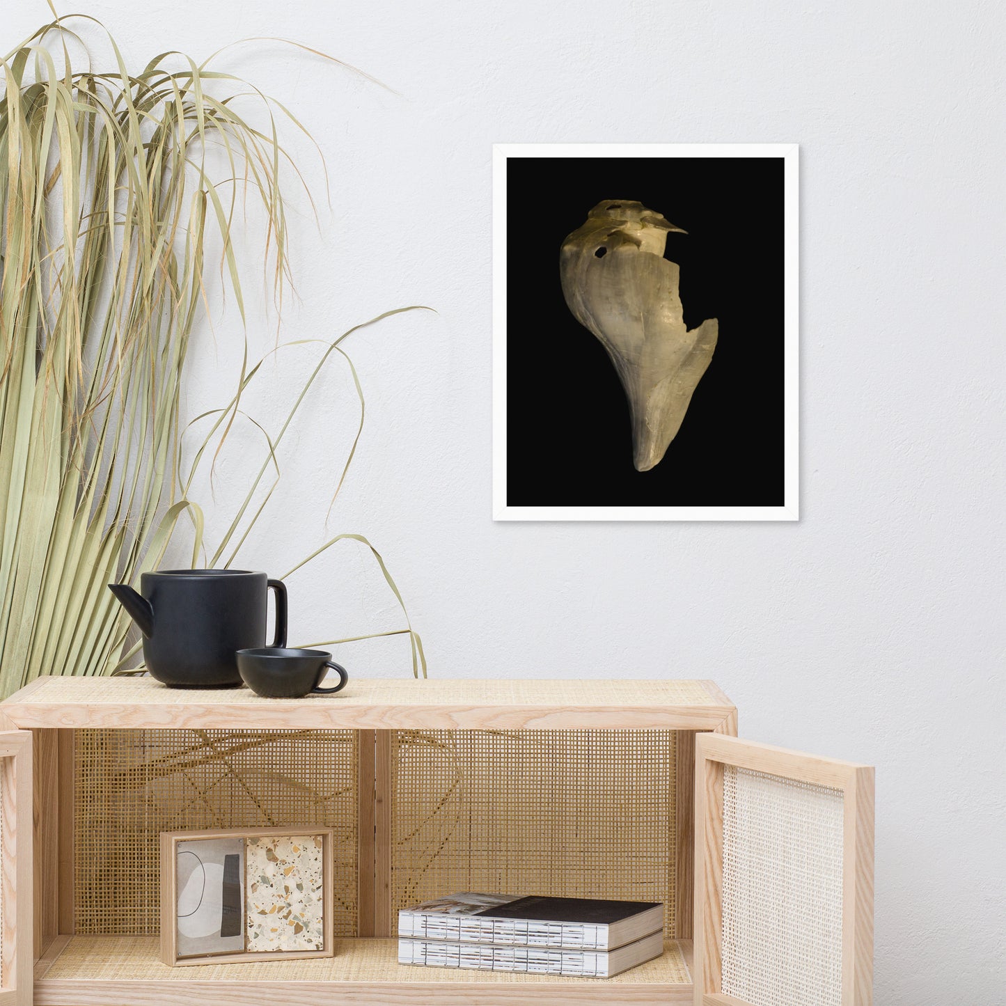 State of Erosion Image 7 Whelk Shell Coastal Nature Photo Framed Wall Art Print