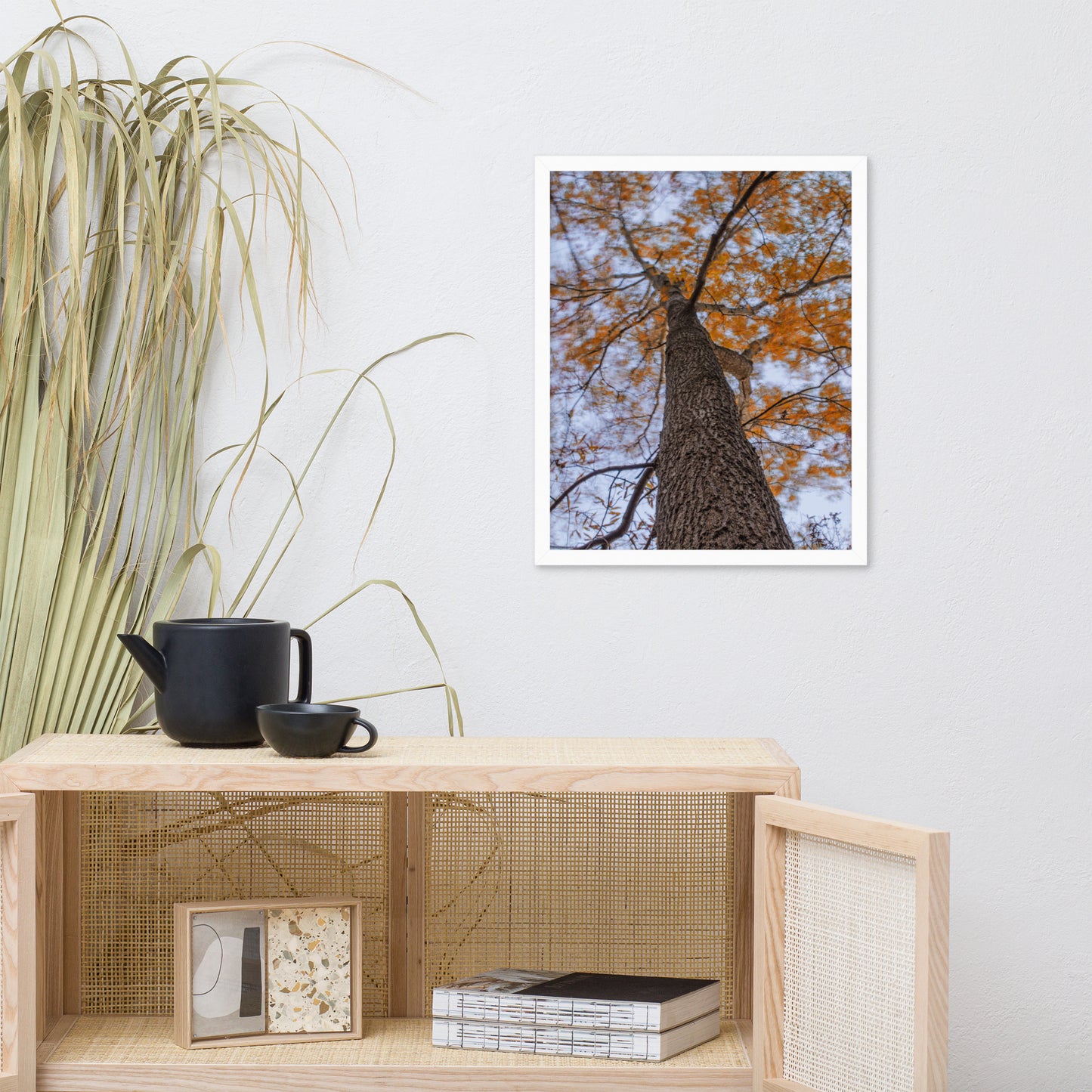 Wind in the Trees Botanical Nature Photo Framed Wall Art Print