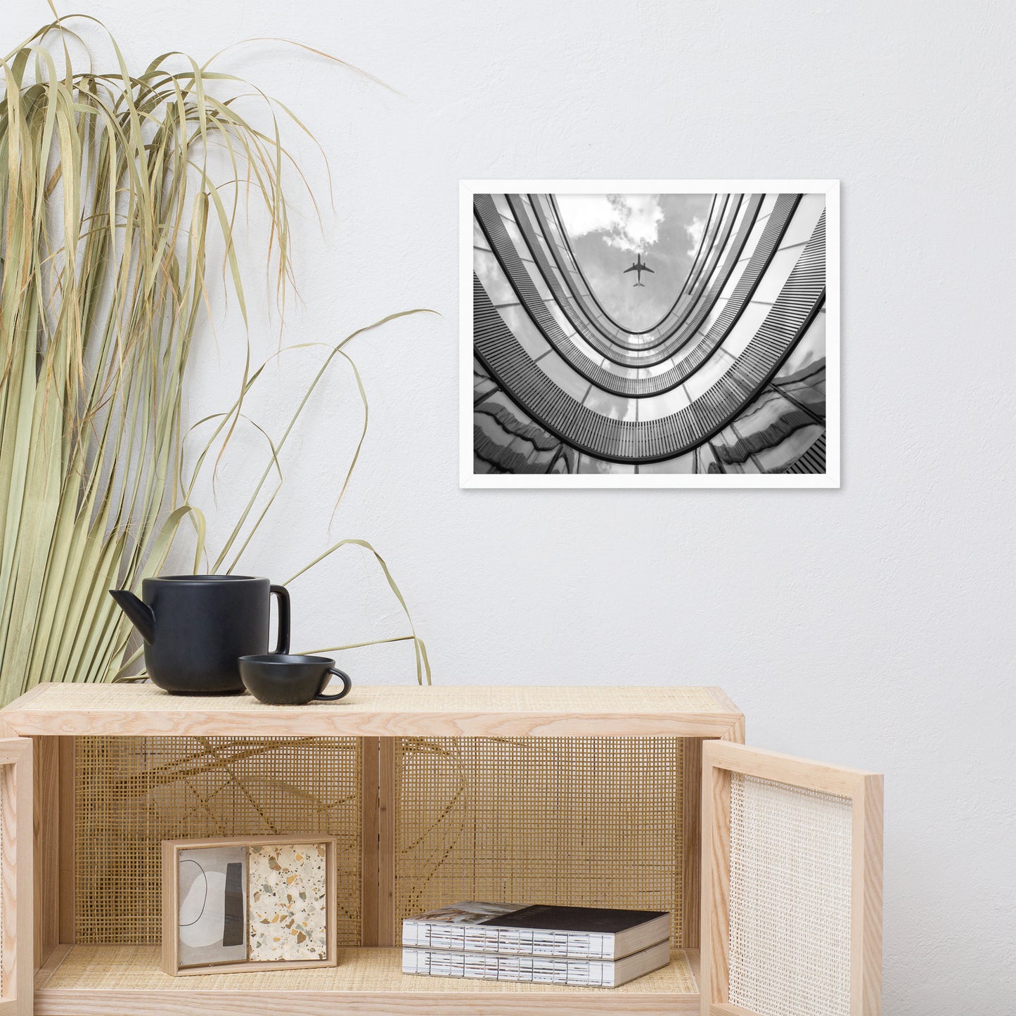 Urban Intersections in the Sky Architectural Photograph Framed Wall Art Print