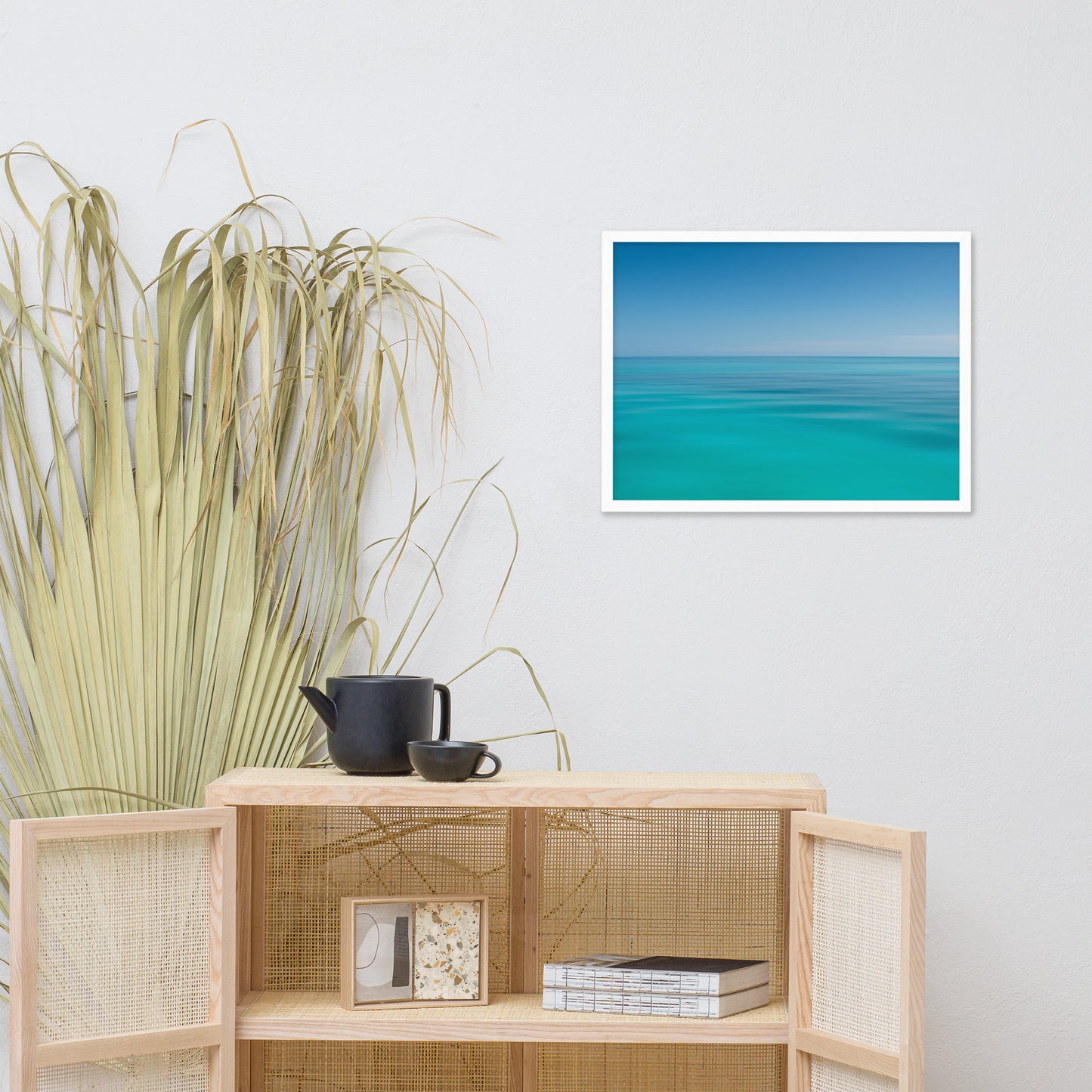 Colors of the Tropical Sea Abstract Coastal Landscape Photo Framed Wall Art Print