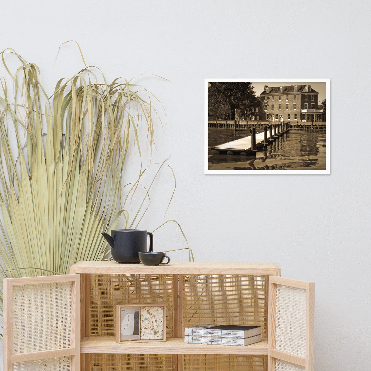 Delaware City Dock Coastal Landscape Framed Photo Wall Art Prints
