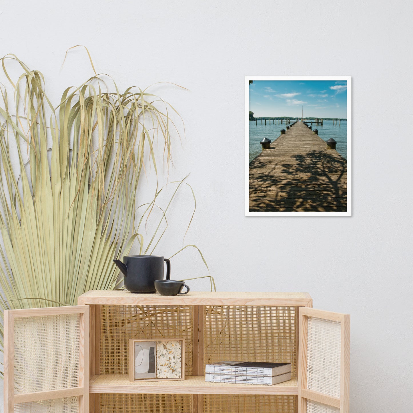 Endless Dock Coastal Landscape Framed Photo Wall Art Prints