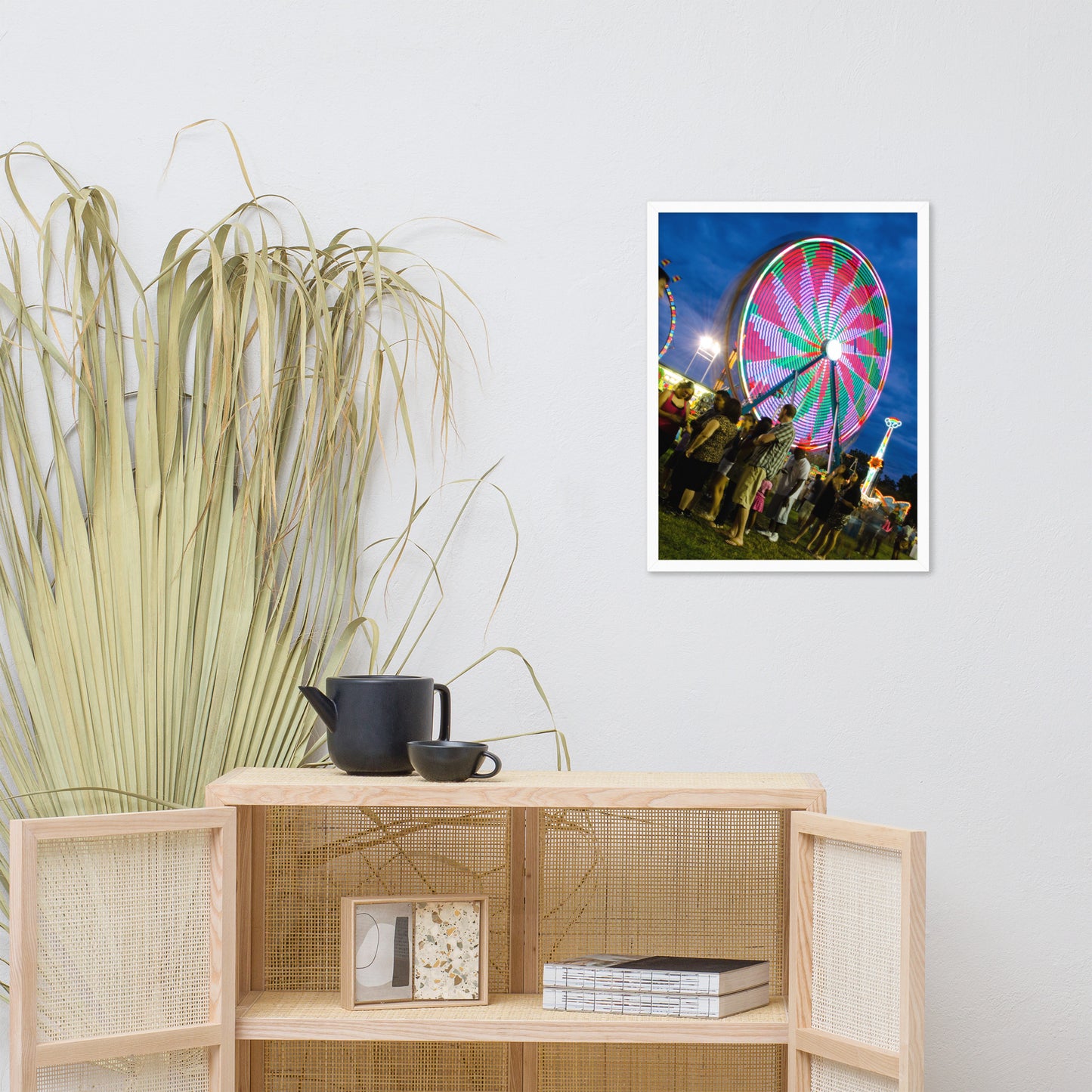Ferris Wheel 1 Urban Landscape Photo Framed Wall Art Print