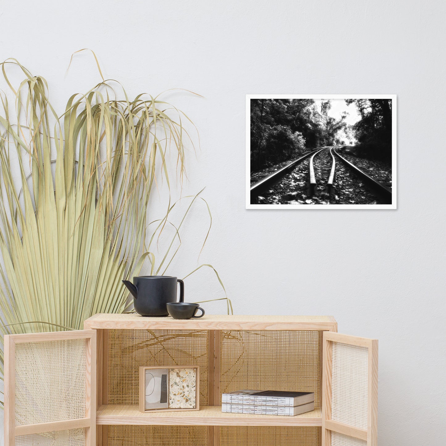 Lead Me into the Light in Black and White Framed Photo Paper Wall Art Prints