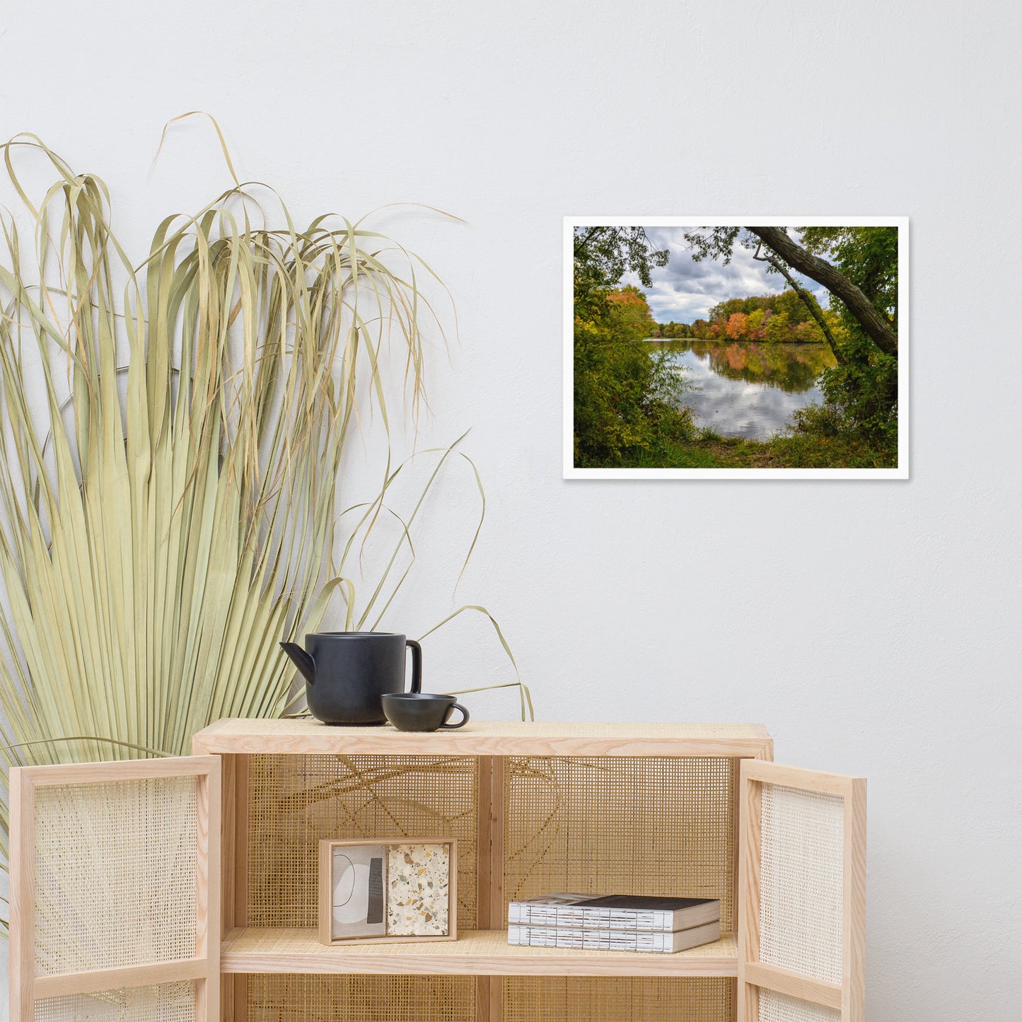 Lost In Autumn Color Landscape Framed Photo Paper Wall Art Prints