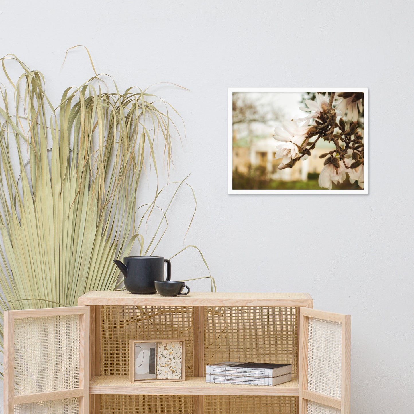 Bellevue Mansion Floral Nature Photo Framed Wall Art Print