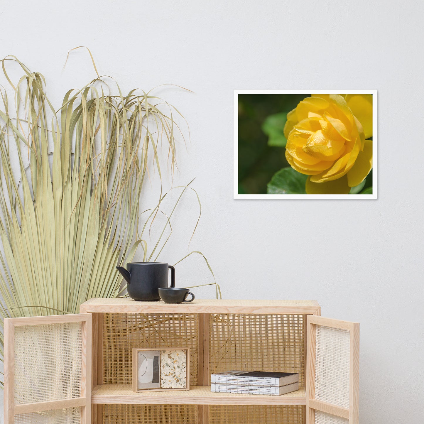 Friendship Rose Floral Nature Photo Framed Wall Art Print