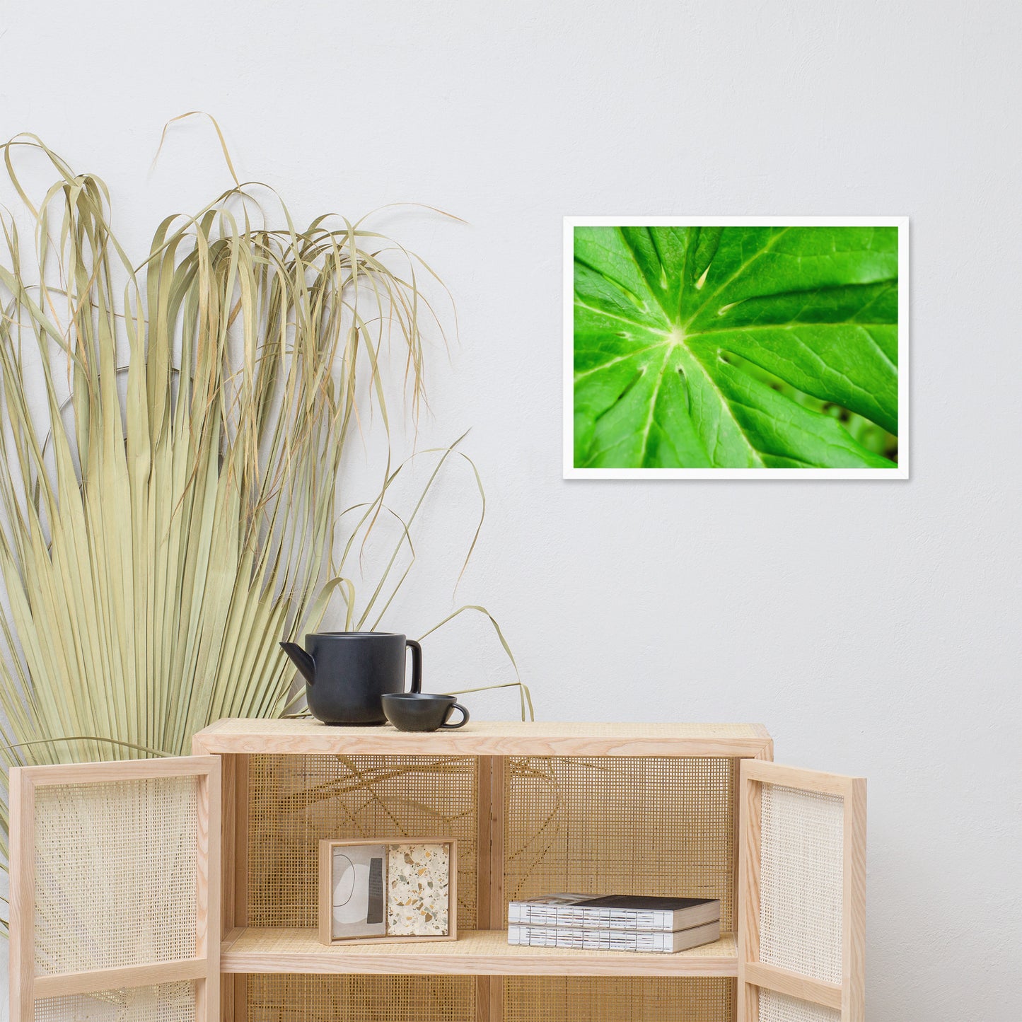 Peaceful Greenery Botanical Nature Photo Framed Wall Art Print