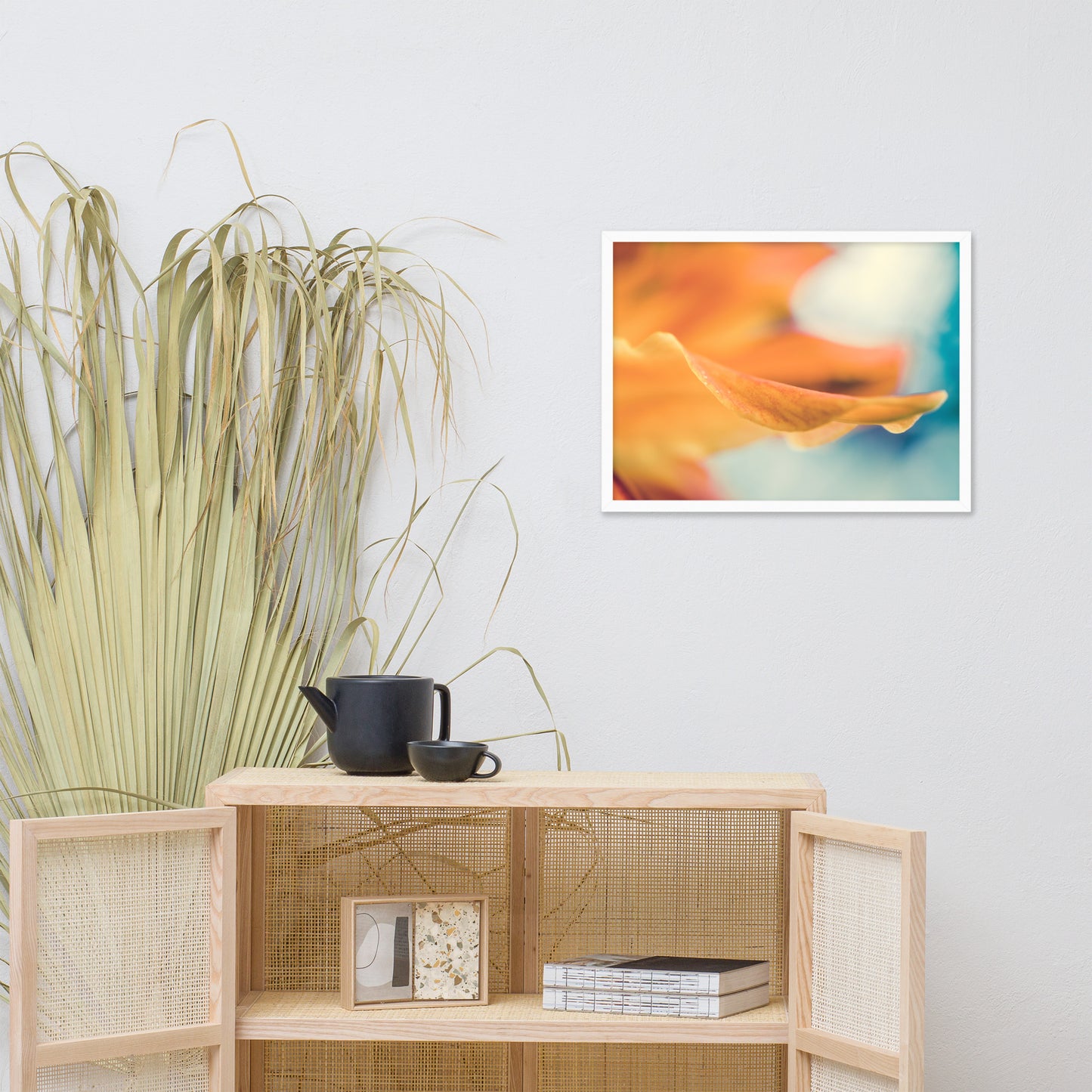 Serene Petals Of Life Floral Nature Photo Framed Wall Art Print