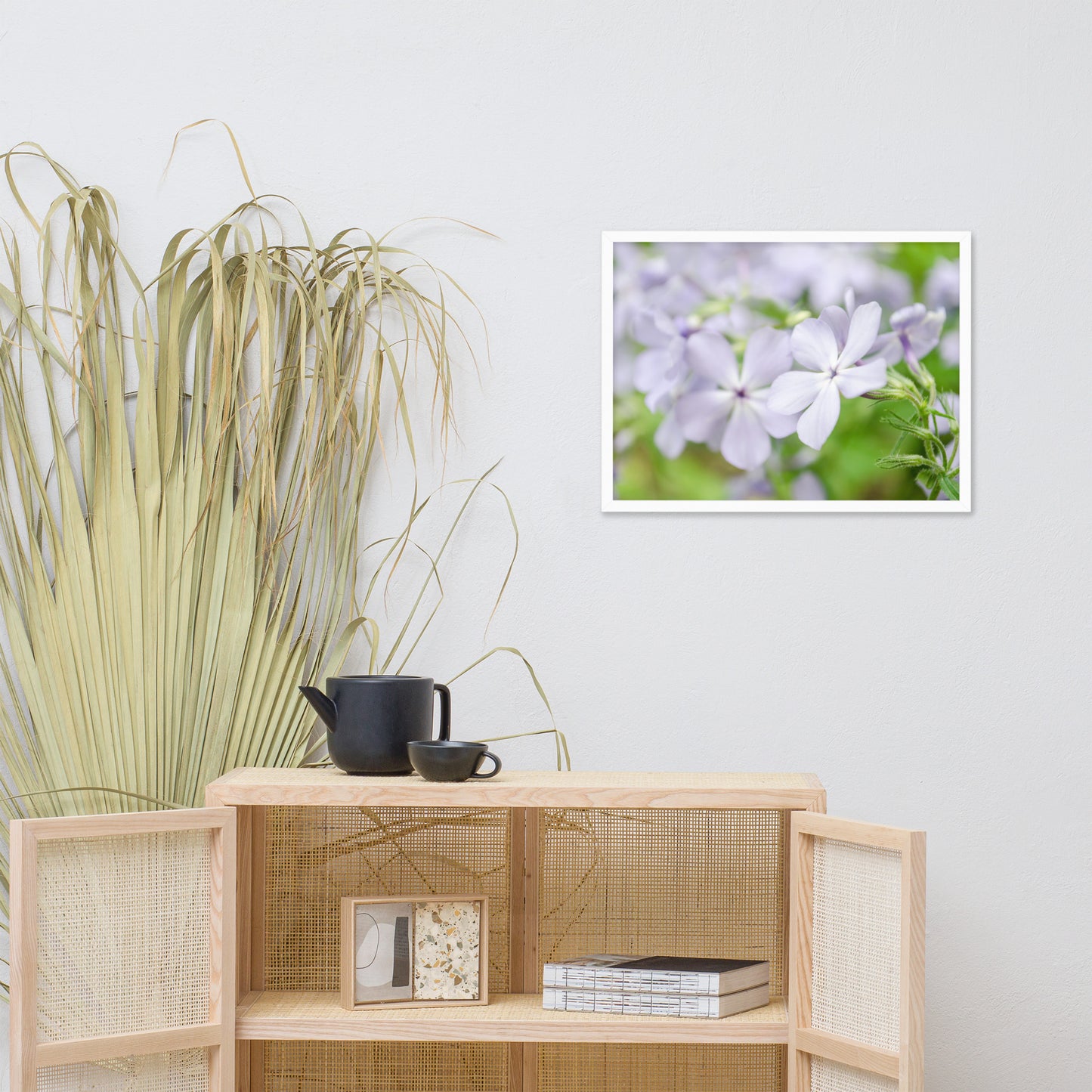 Soft Focus Phlox Carolina Floral Nature Photo Framed Wall Art Print