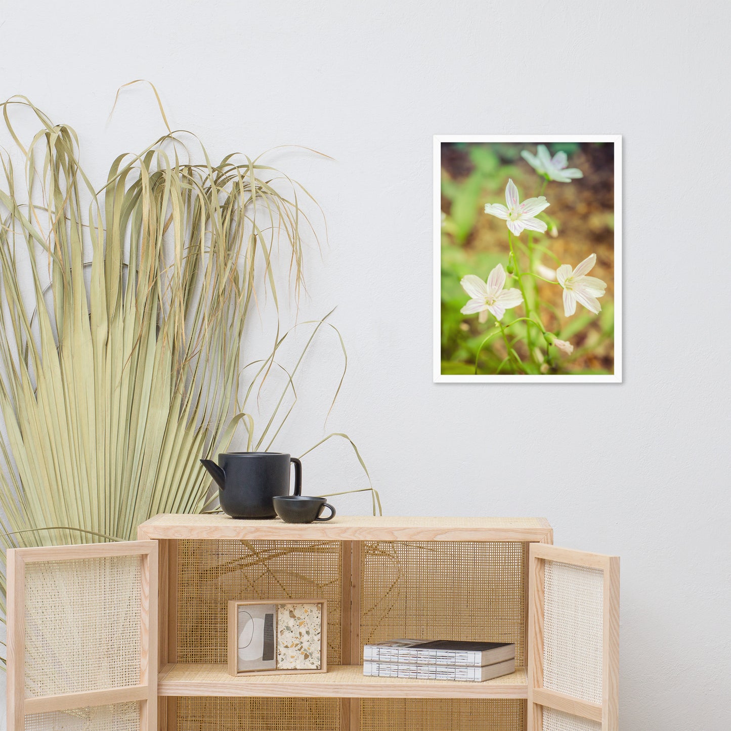 Tranquil Carolina Spring Beauty Floral Nature Photo Framed Wall Art Print