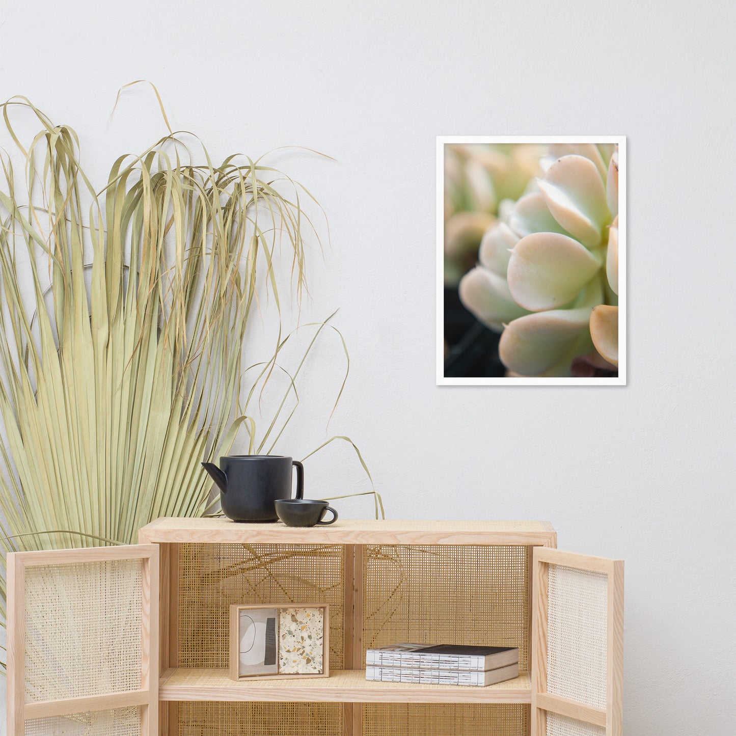 Succulent 4 Botanical Nature Photo Framed Wall Art Print