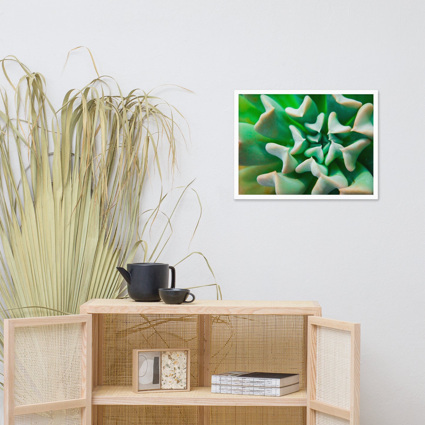 Succulent Botanical Nature Photo Framed Wall Art Print