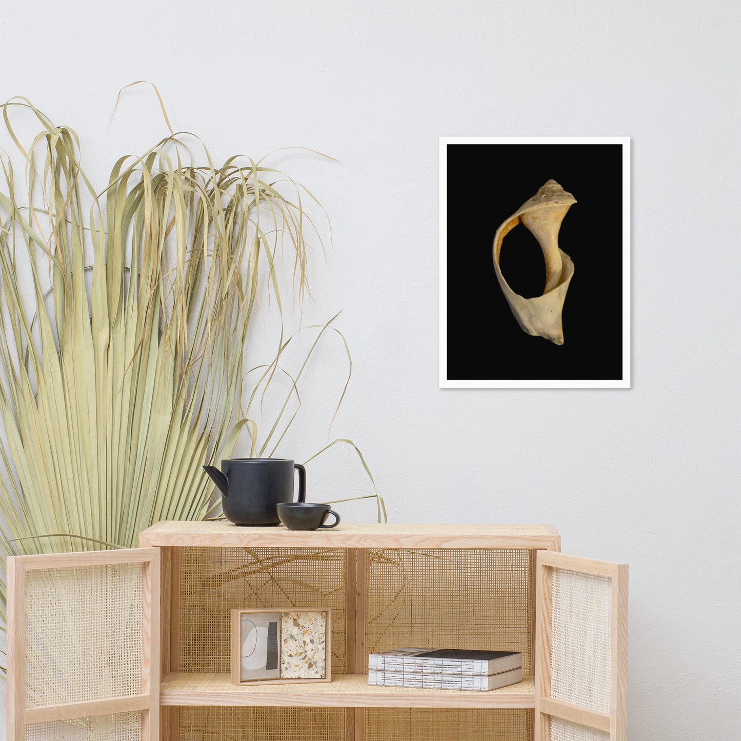 State of Erosion Image 2 Whelk Shell Coastal Nature Photo Framed Wall Art Print