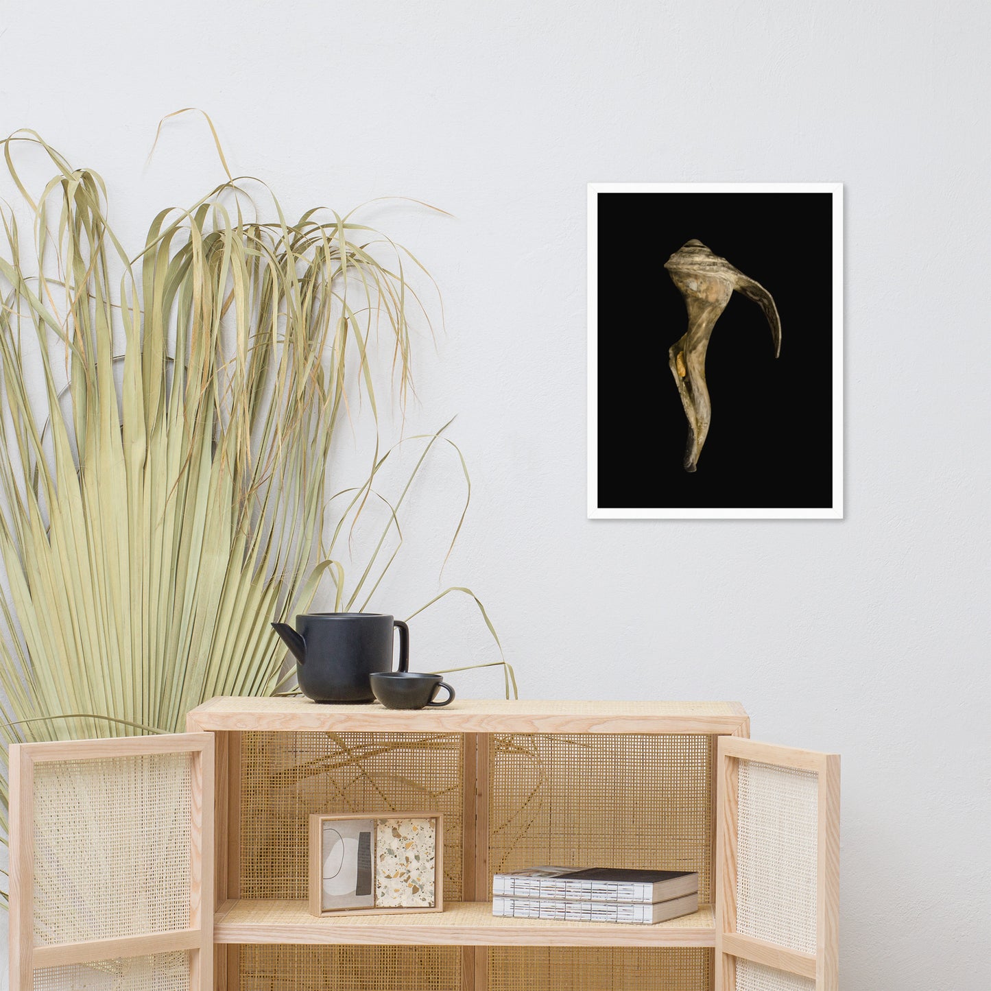 State of Erosion Image 4 Whelk Shell Coastal Nature Photo Framed Wall Art Print