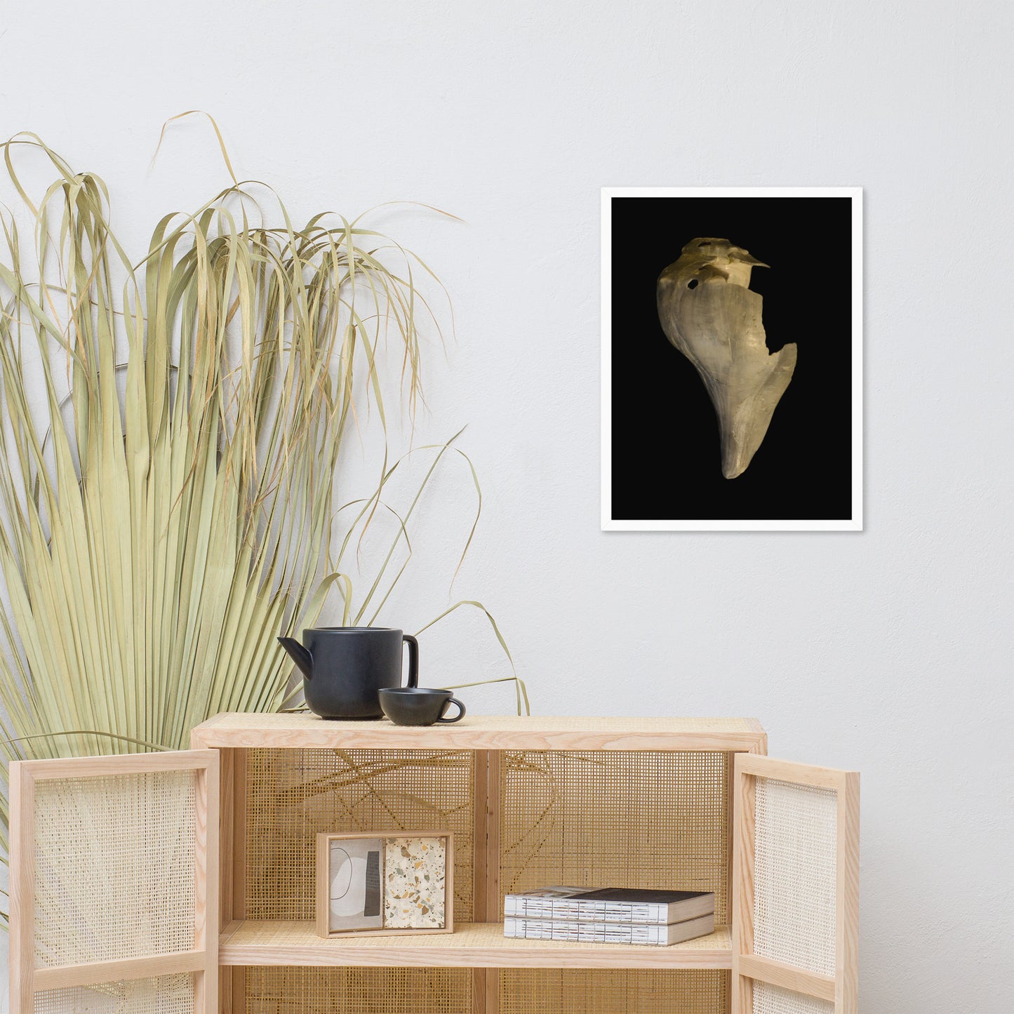 State of Erosion Image 7 Whelk Shell Coastal Nature Photo Framed Wall Art Print
