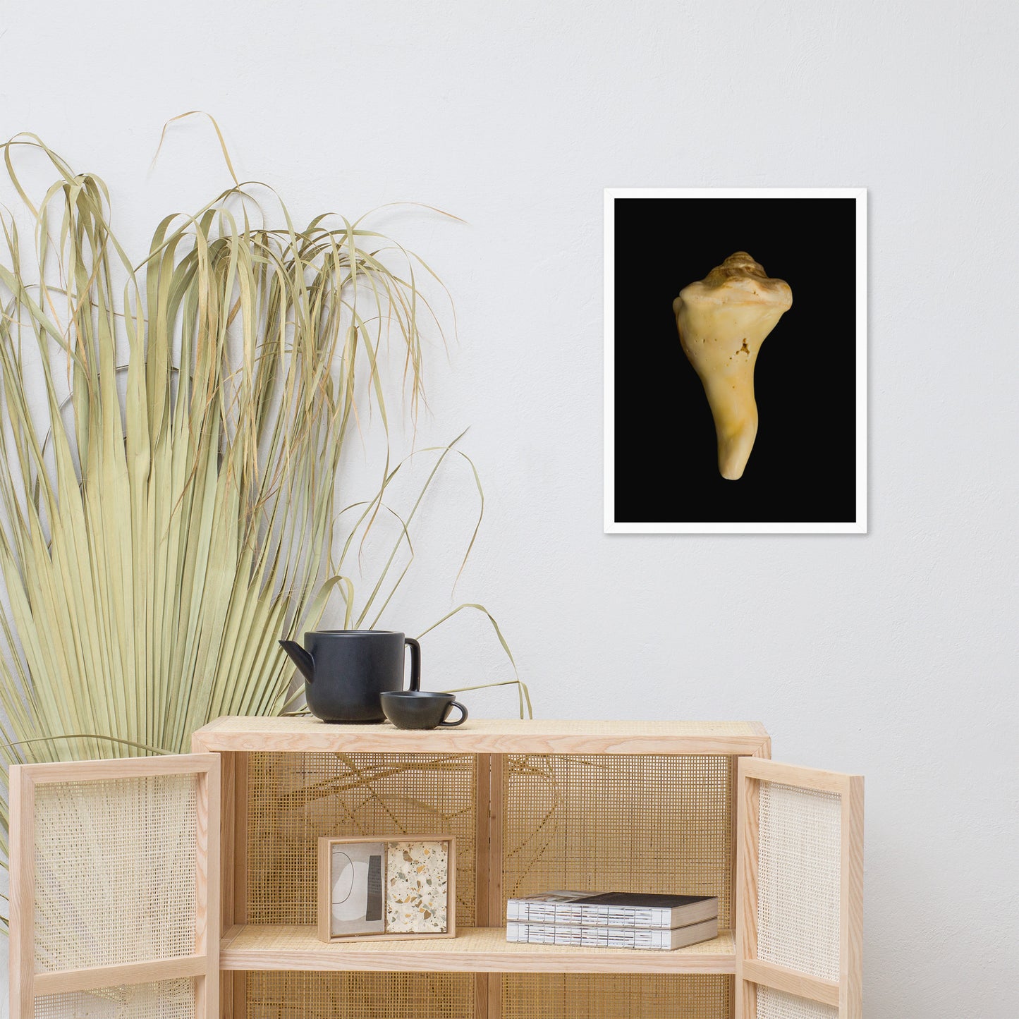 State of Erosion Image 8 Whelk Shell Coastal Nature Photo Framed Wall Art Print