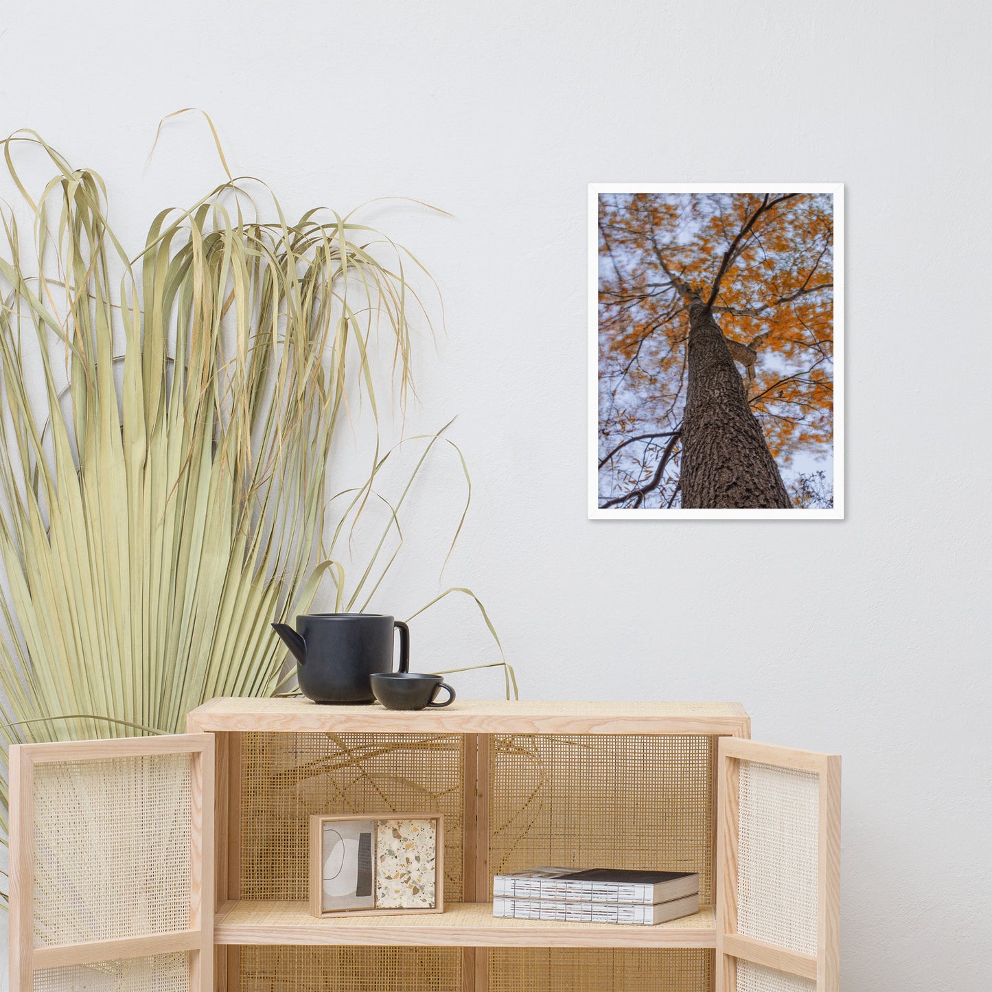 Wind in the Trees Botanical Nature Photo Framed Wall Art Print