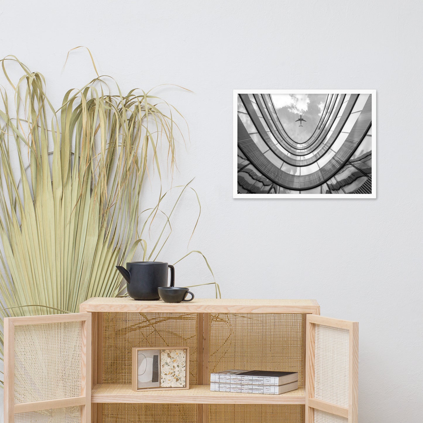 Urban Intersections in the Sky Architectural Photograph Framed Wall Art Print
