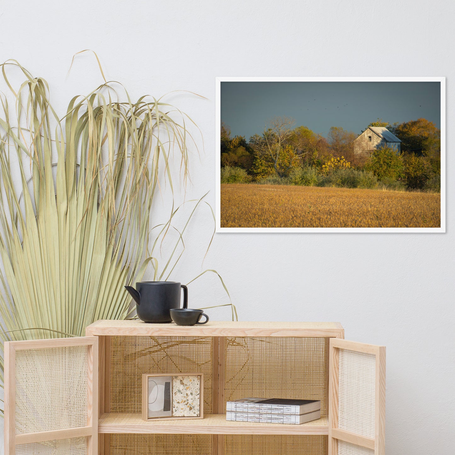 Rustic Country Wall Decor: Abandoned Barn In The Trees Framed Photo Rustic / Country Style Landscape Photography Wall Art Prints - Artwork - Wall Decor