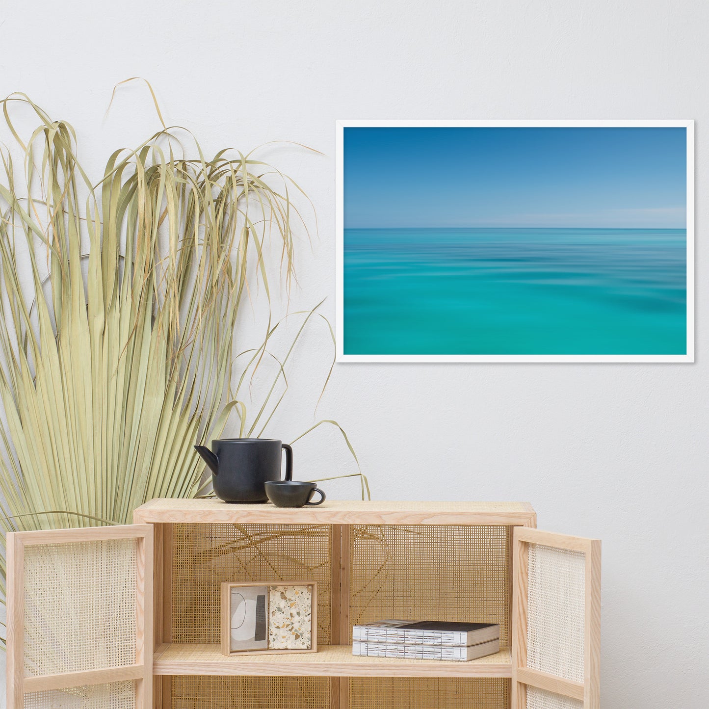 Colors of the Tropical Sea Abstract Coastal Landscape Photo Framed Wall Art Print