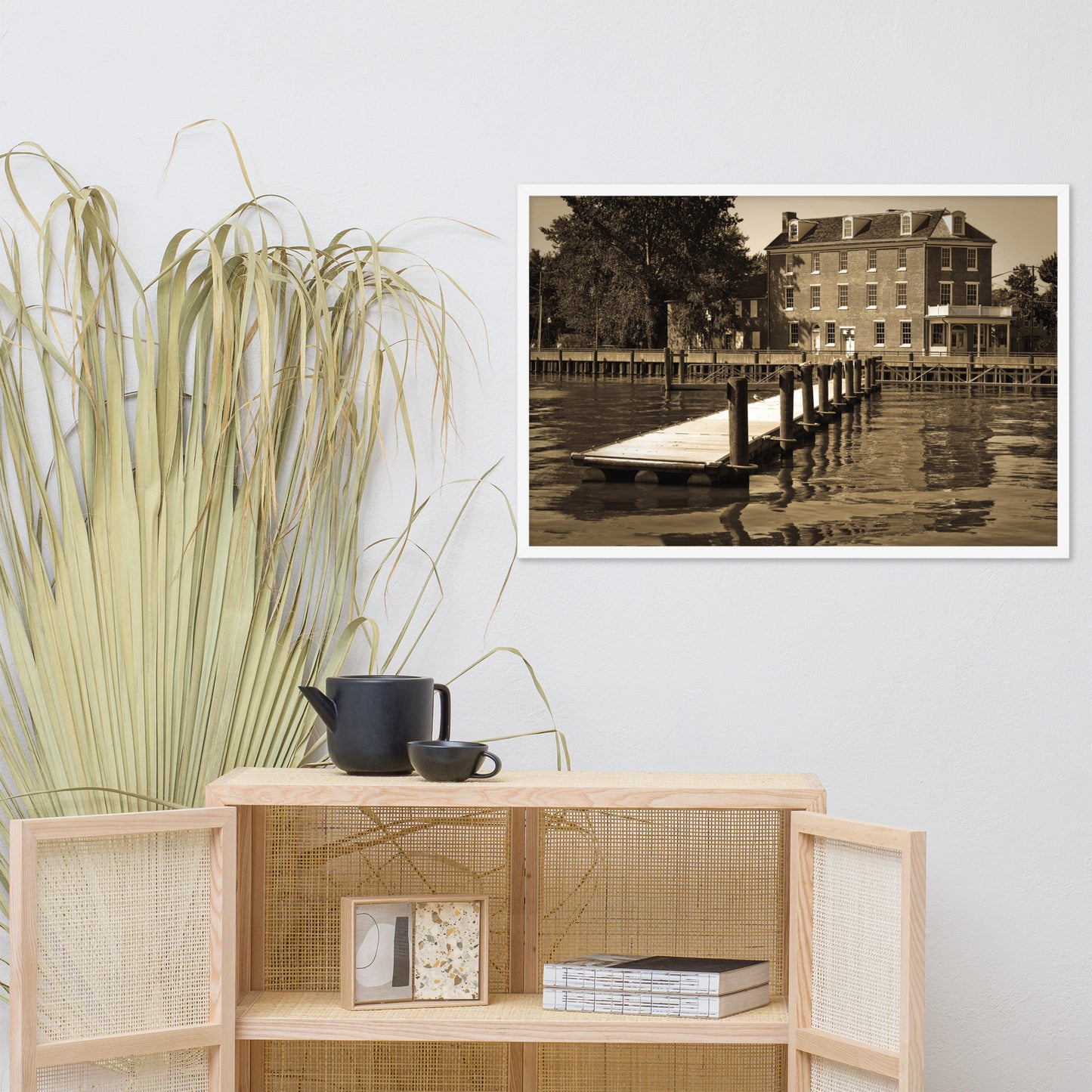 Delaware City Dock Coastal Landscape Framed Photo Wall Art Prints