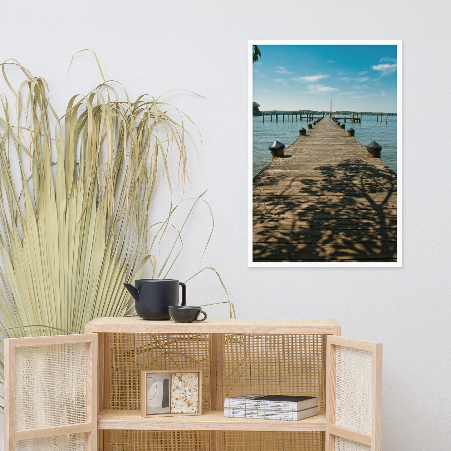 Endless Dock Coastal Landscape Framed Photo Wall Art Prints
