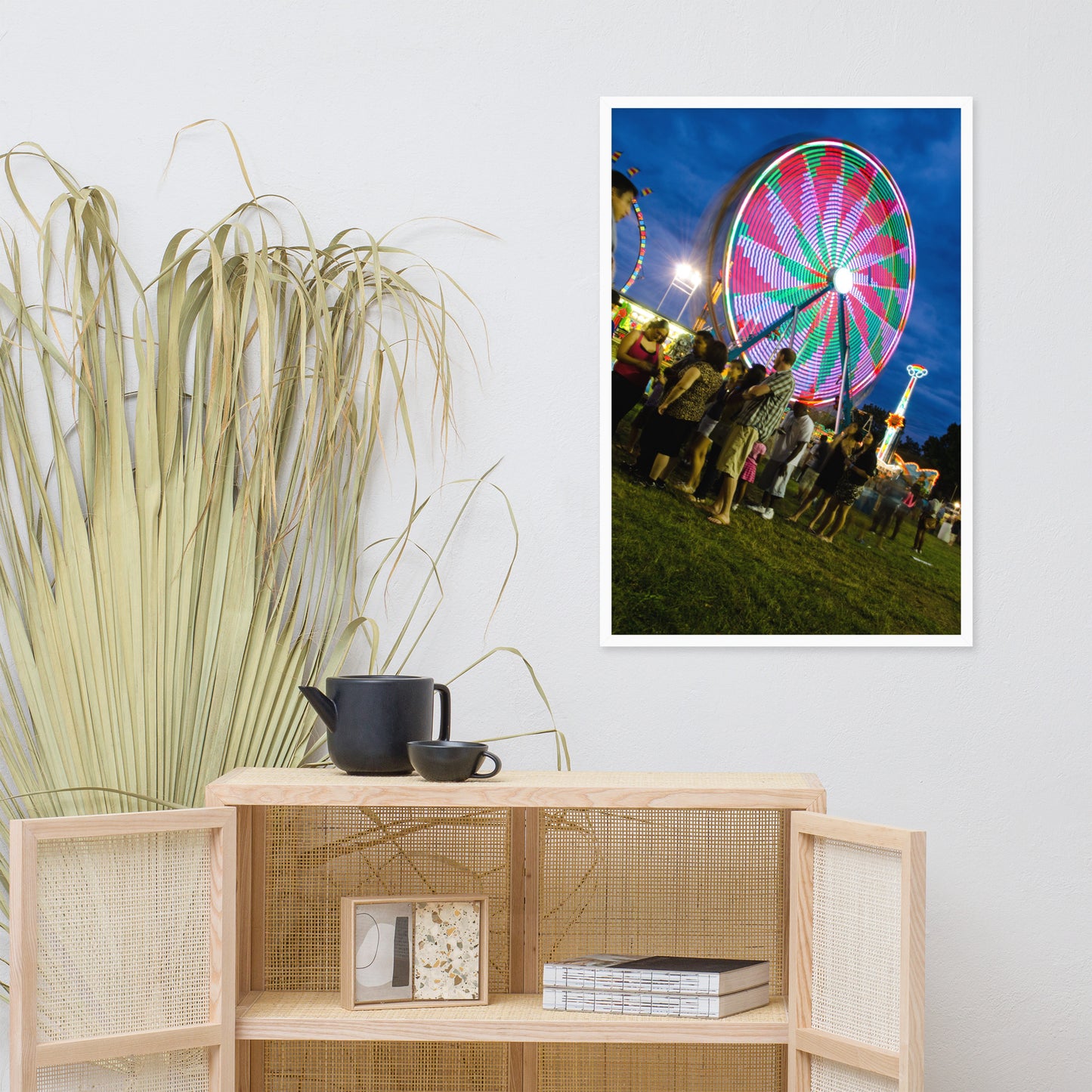 Ferris Wheel 1 Urban Landscape Photo Framed Wall Art Print