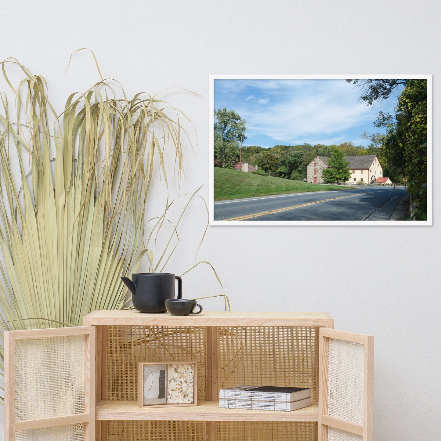 Greenbank Mill Summer Rural Landscape Framed Photo Paper Wall Art Prints