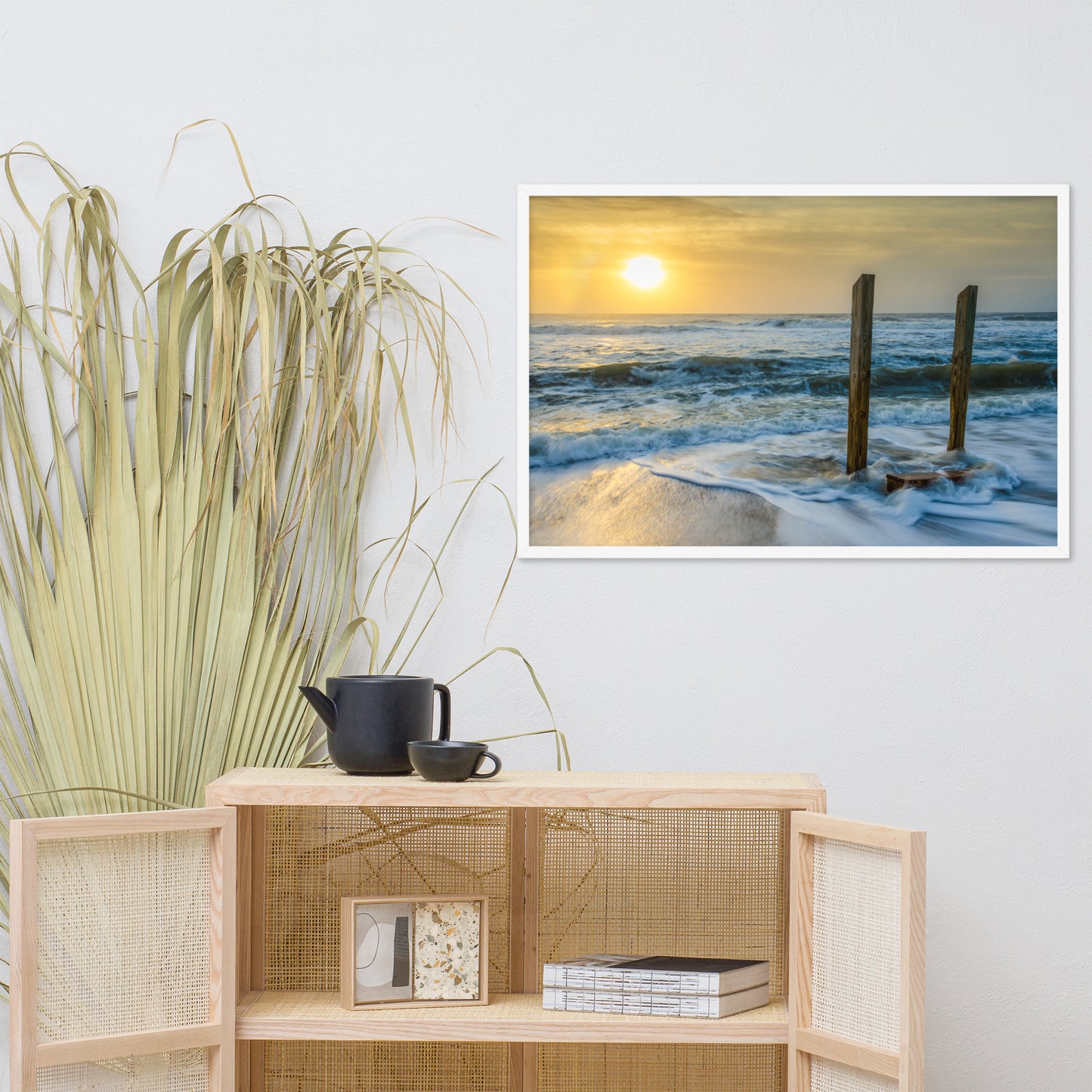 Kissed by the Sea Coastal Landscape Framed Photo Paper Wall Art Prints