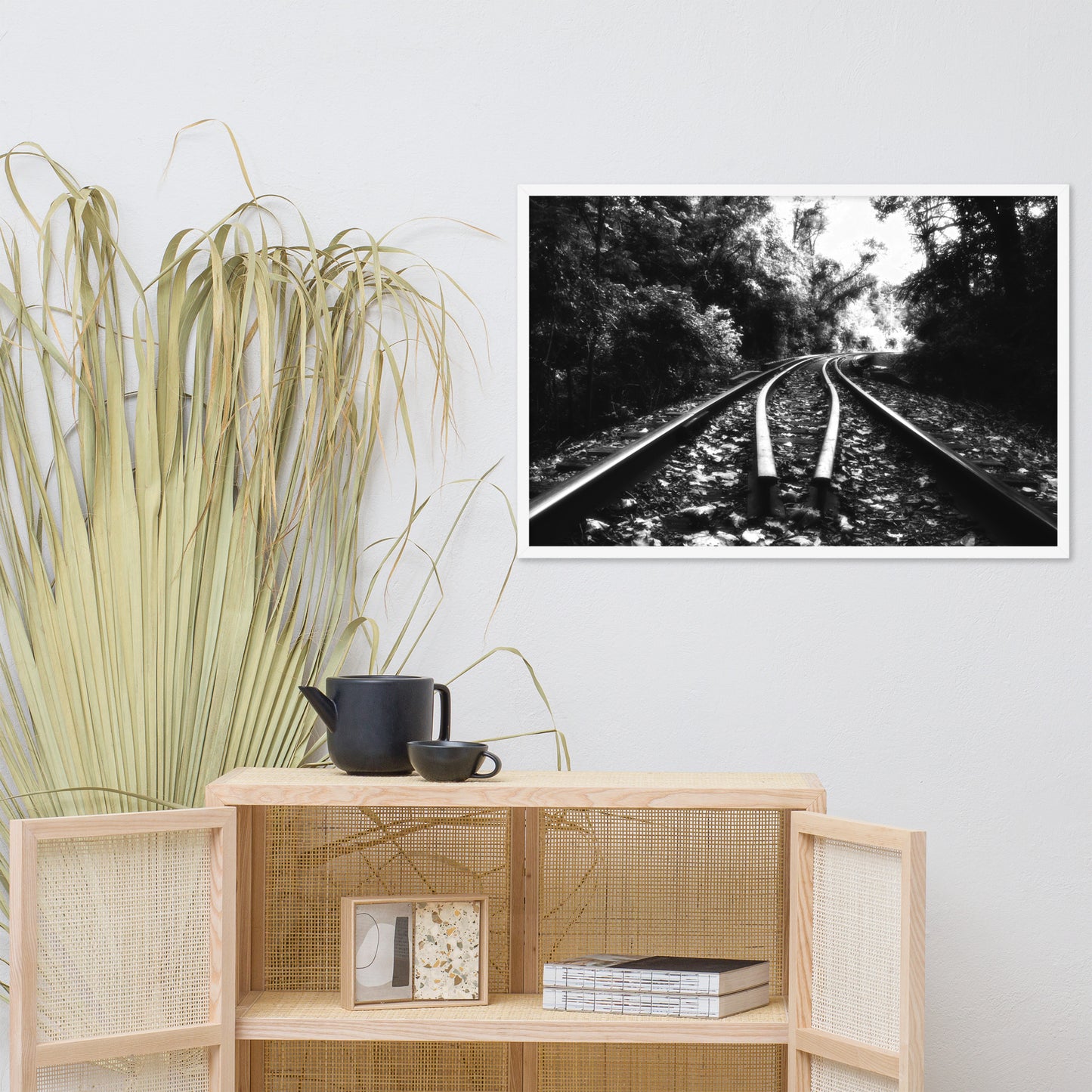 Lead Me into the Light in Black and White Framed Photo Paper Wall Art Prints