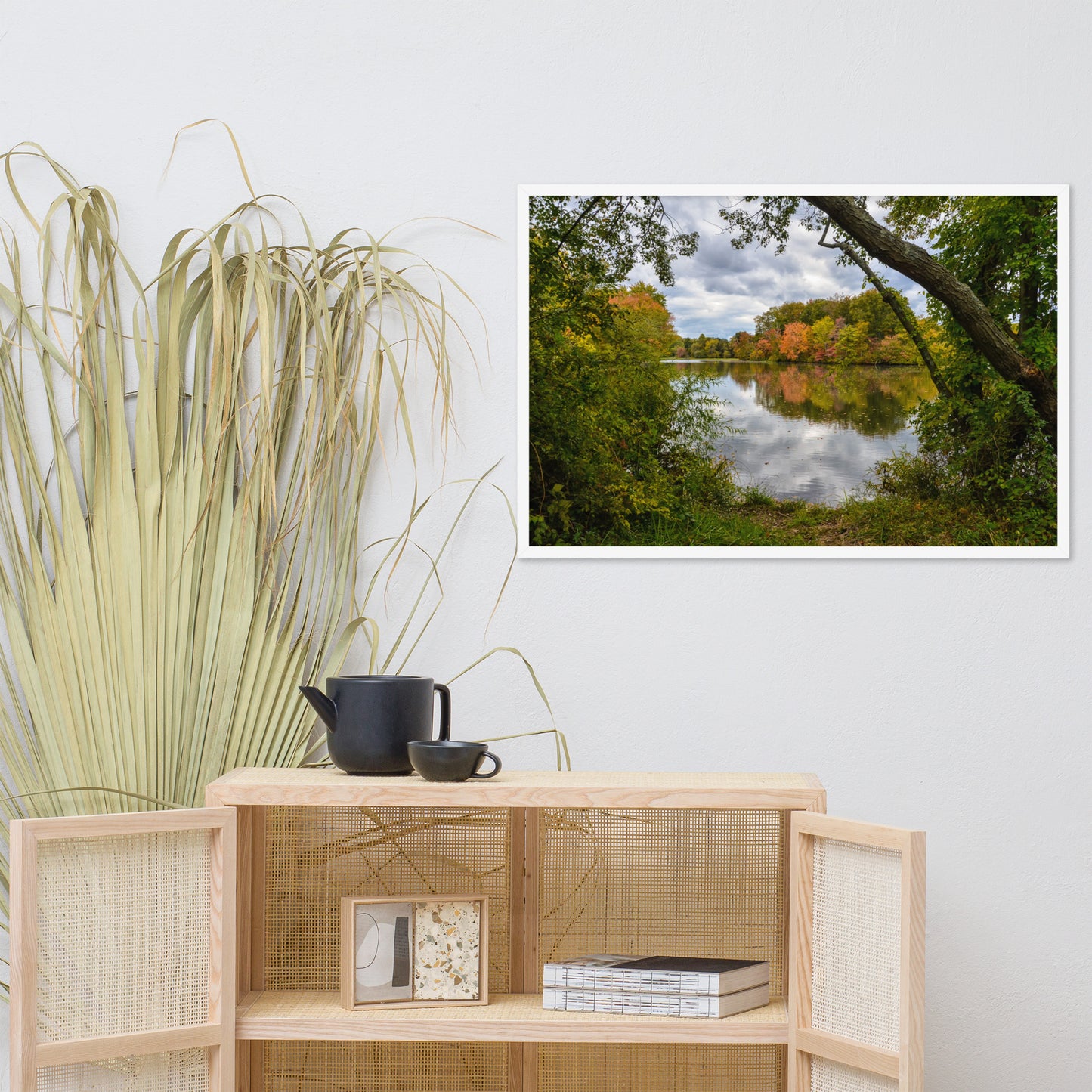 Lost In Autumn Color Landscape Framed Photo Paper Wall Art Prints
