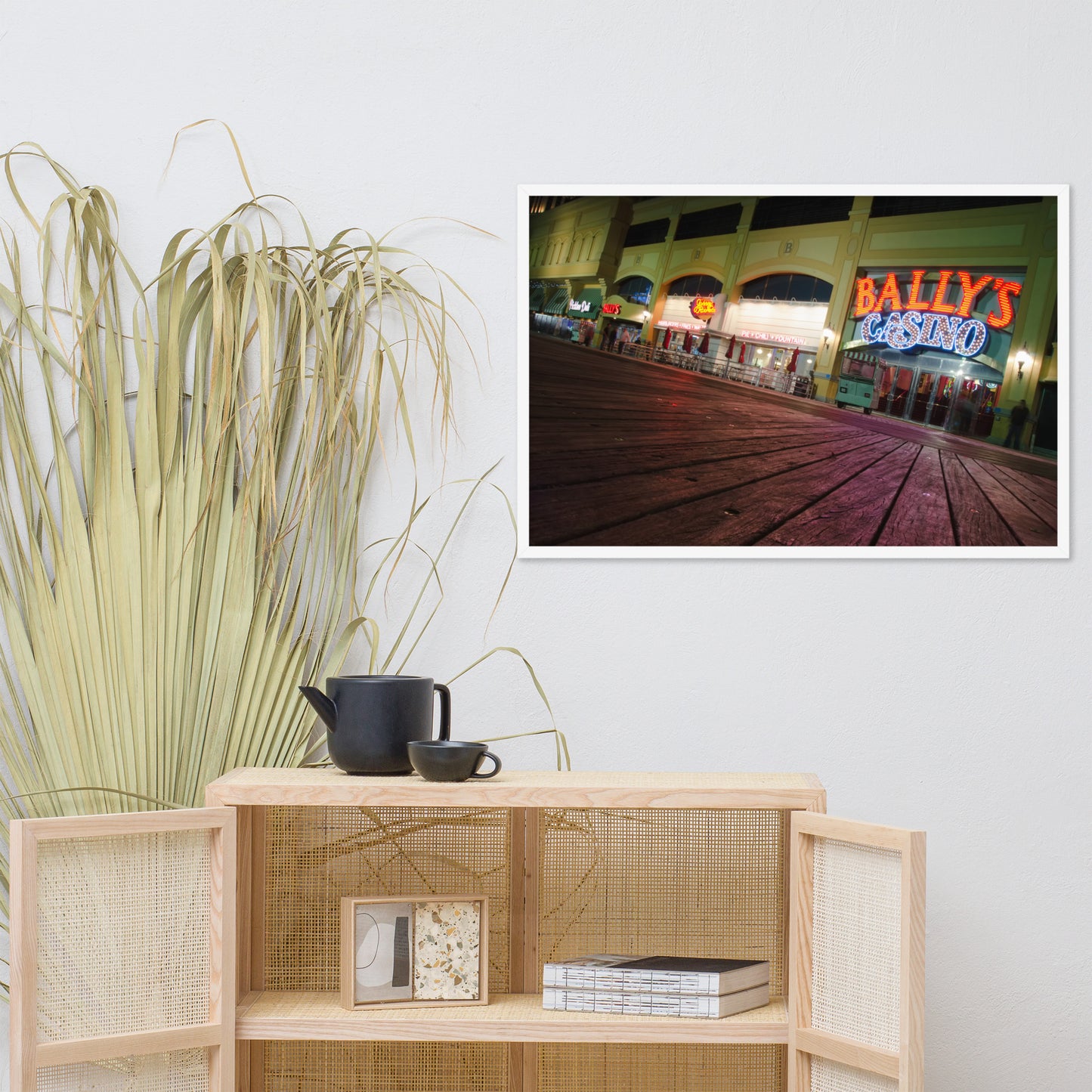 Low On The Boards Urban Landscape Photo Framed Wall Art Print
