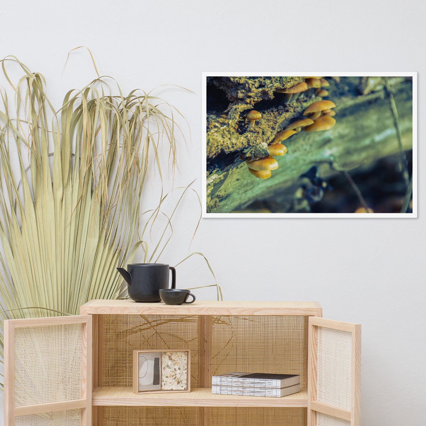 Large Framed Botanical Wall Art: Aged Mushroom Botanical / Nature Photo Framed Wall Art Print - Artwork - Wall Decor - Home Decor