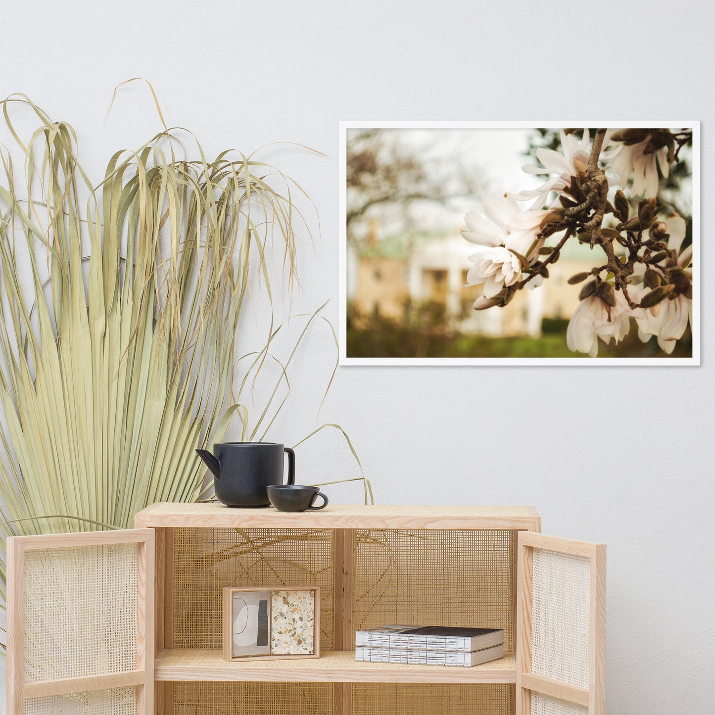 Bellevue Mansion Floral Nature Photo Framed Wall Art Print