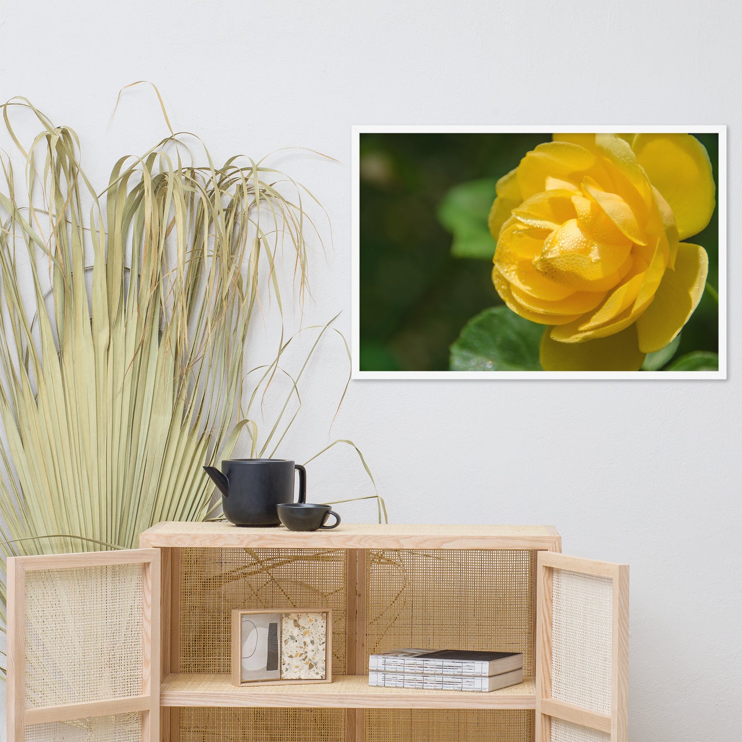 Friendship Rose Floral Nature Photo Framed Wall Art Print