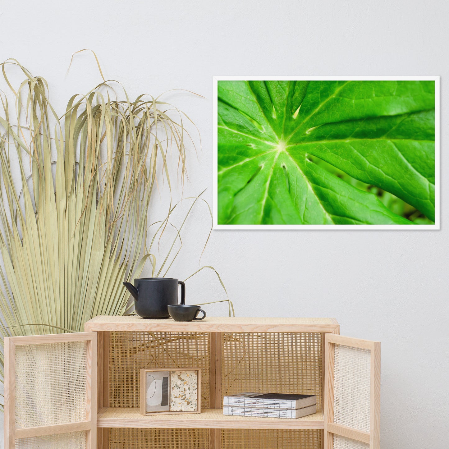 Peaceful Greenery Botanical Nature Photo Framed Wall Art Print