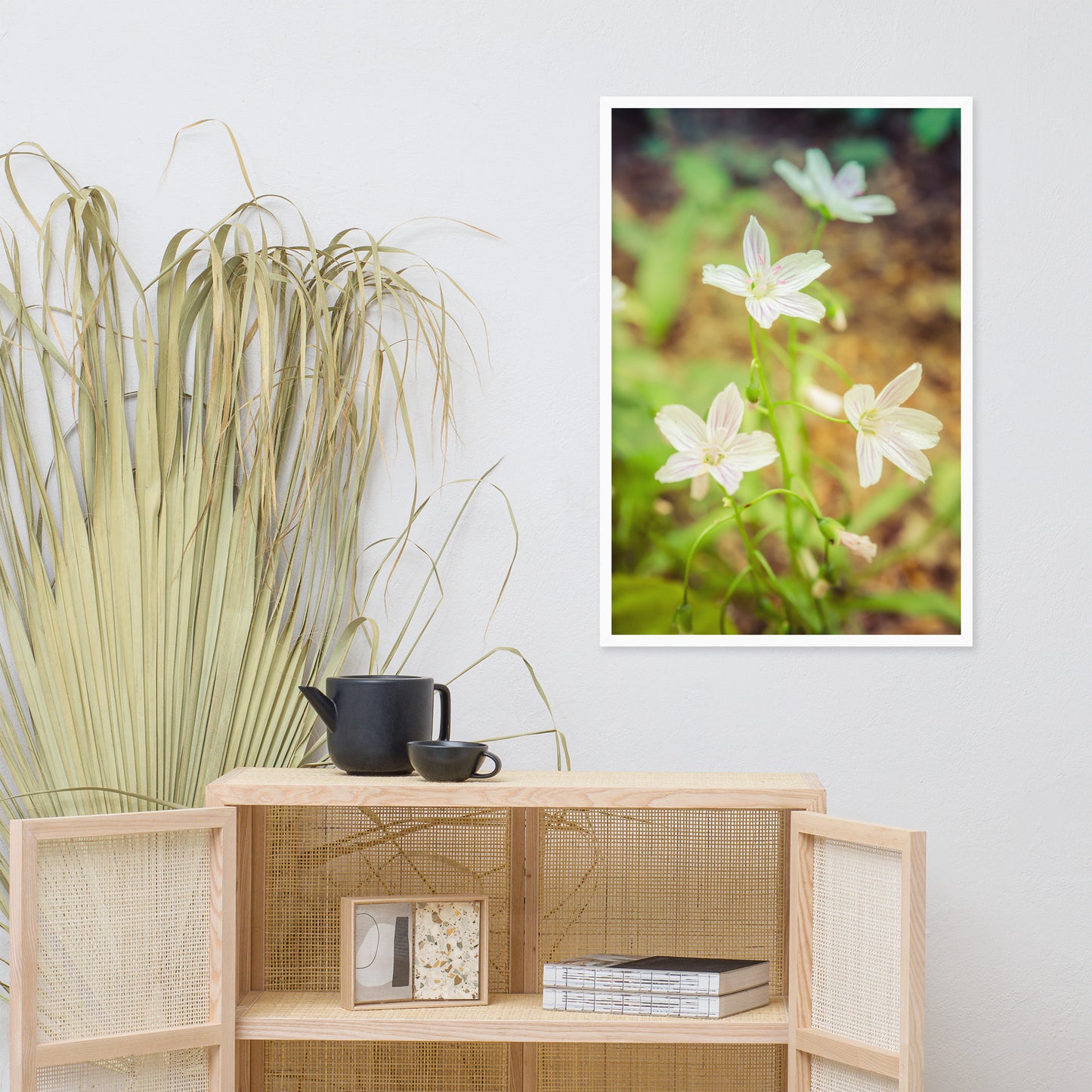 Tranquil Carolina Spring Beauty Floral Nature Photo Framed Wall Art Print