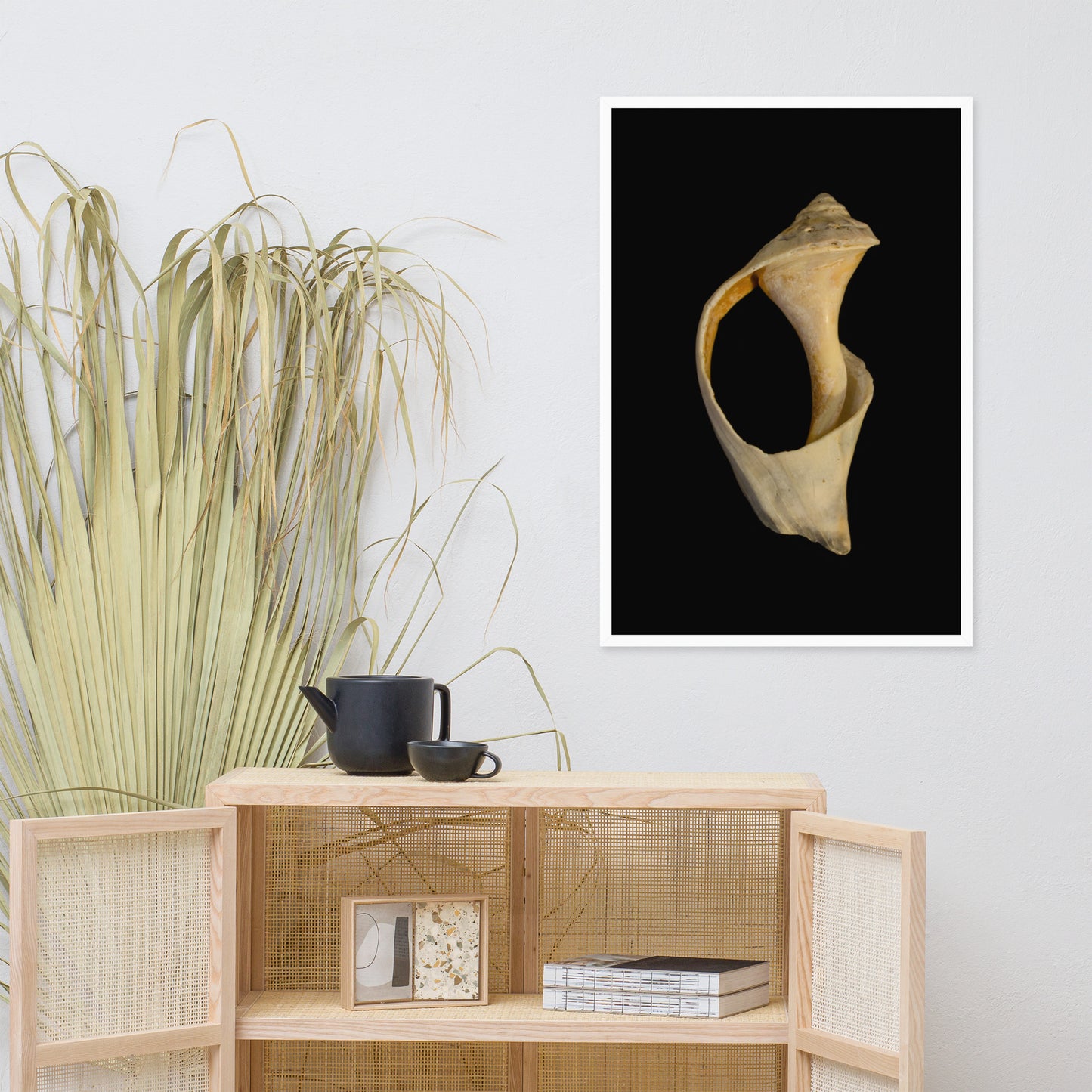 State of Erosion Image 2 Whelk Shell Coastal Nature Photo Framed Wall Art Print