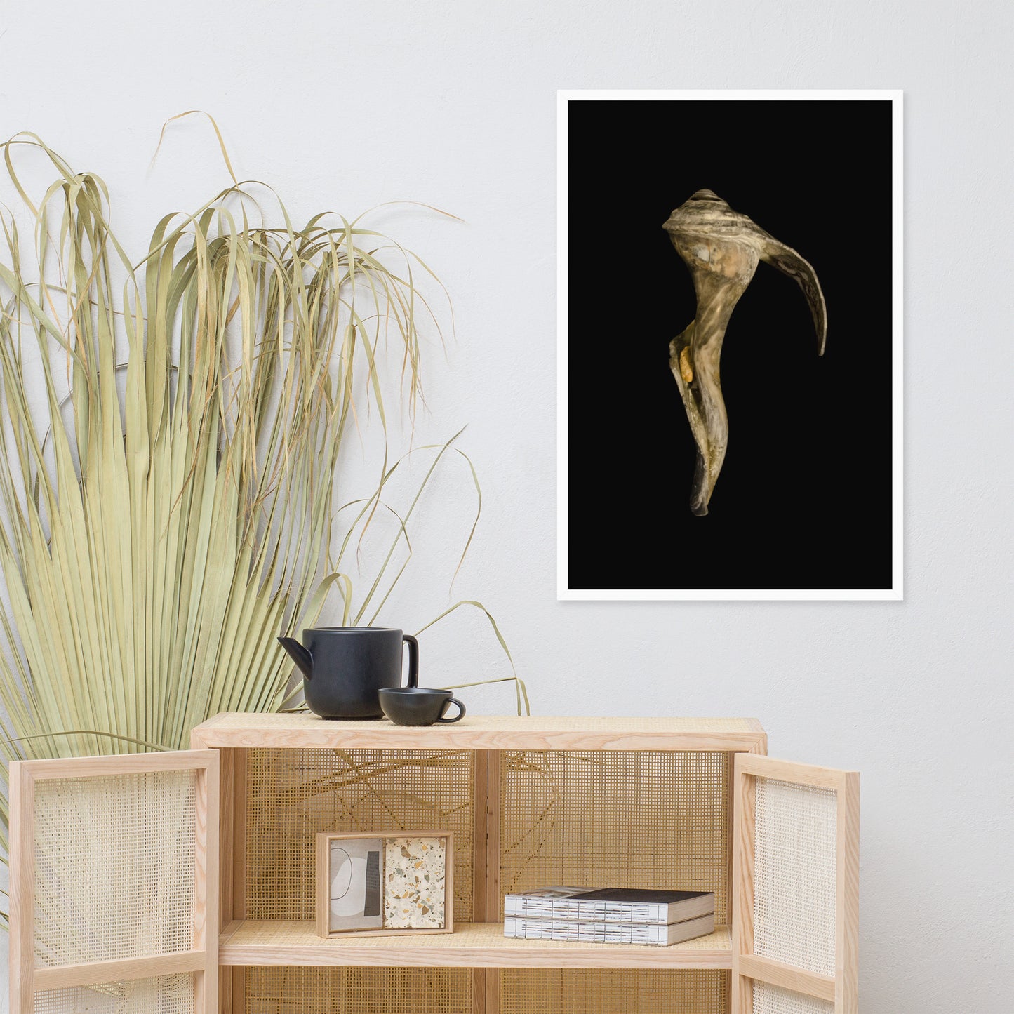 State of Erosion Image 4 Whelk Shell Coastal Nature Photo Framed Wall Art Print